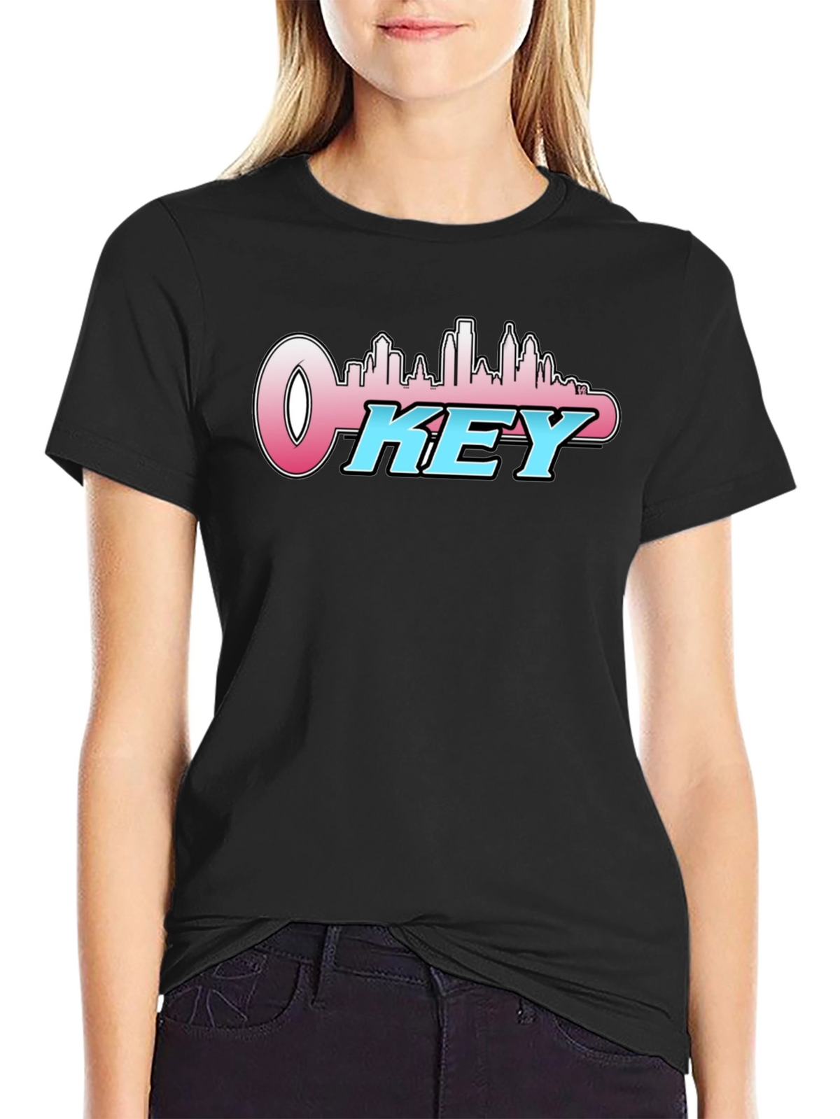 OKey City Skyline T-Shirt - Black