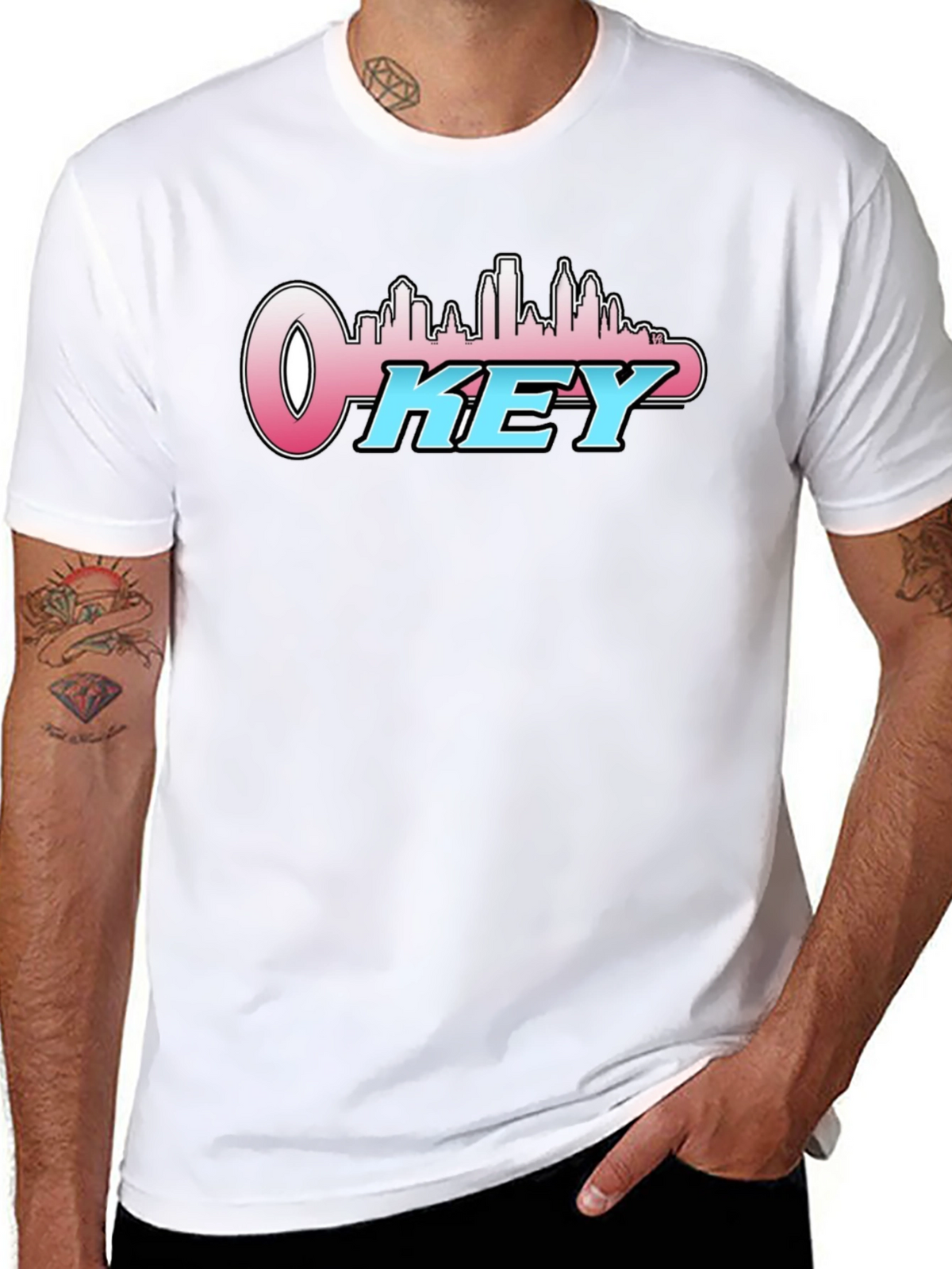 OKey City Skyline T-Shirt - Black