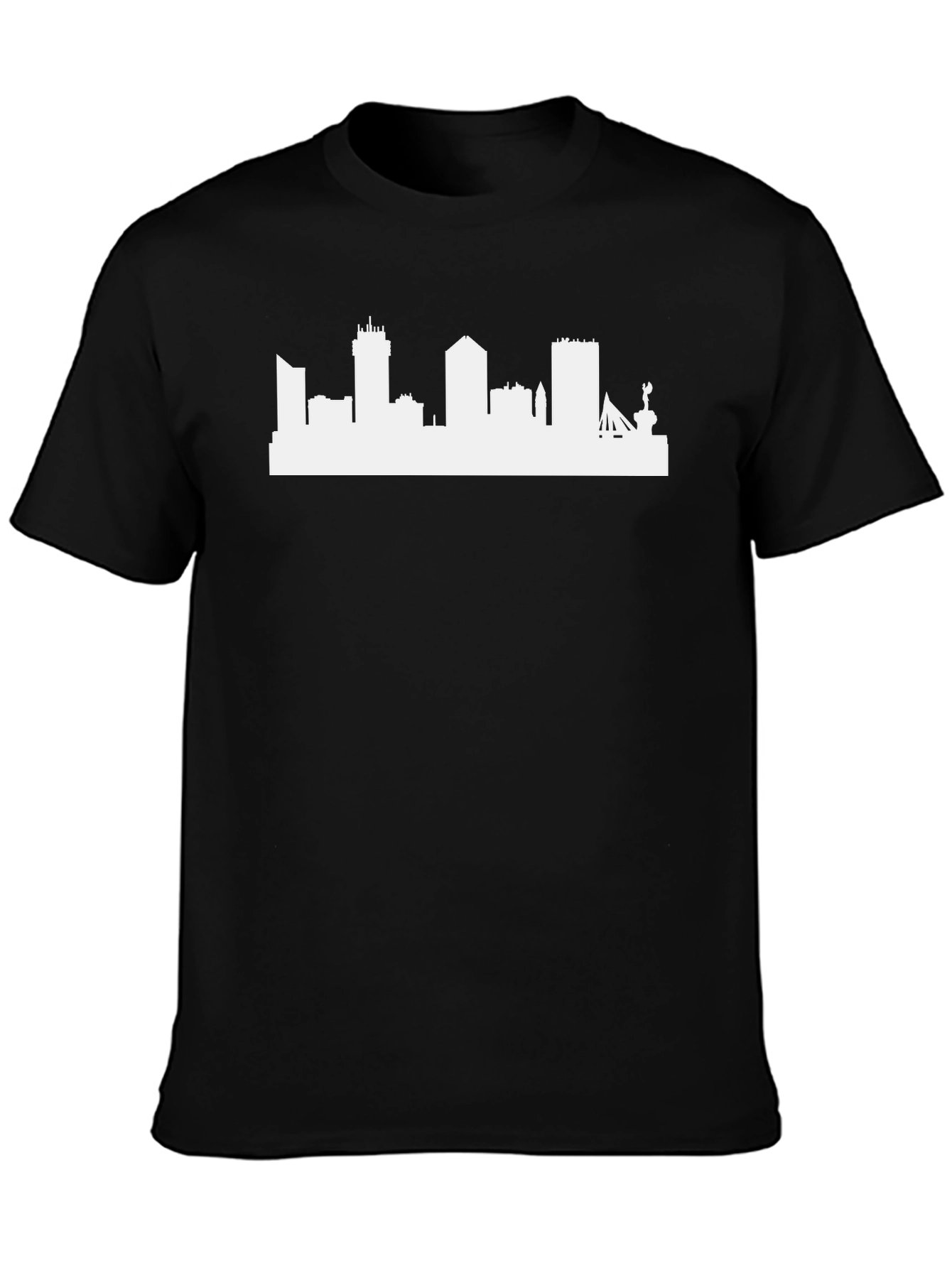City Skyline Silhouette T-Shirt - Black