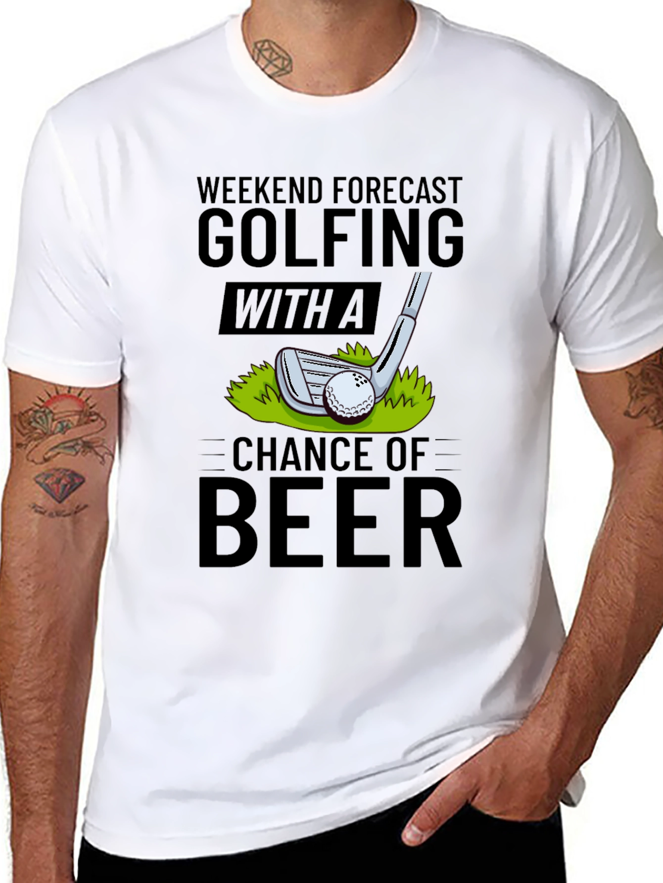 Golfing & Beer Forecast T-Shirt