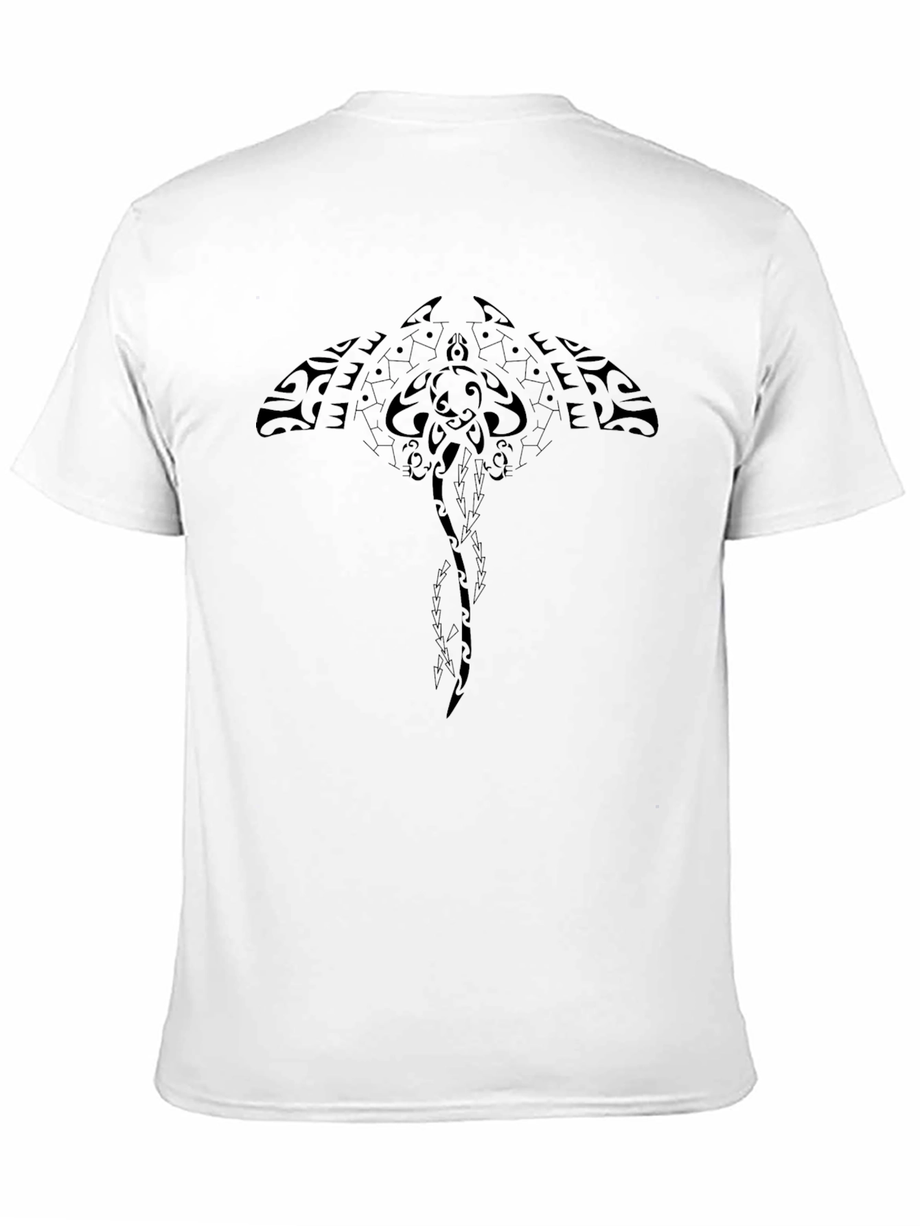 Tribal Ray Graphic T-Shirt - Black Cotton Tee