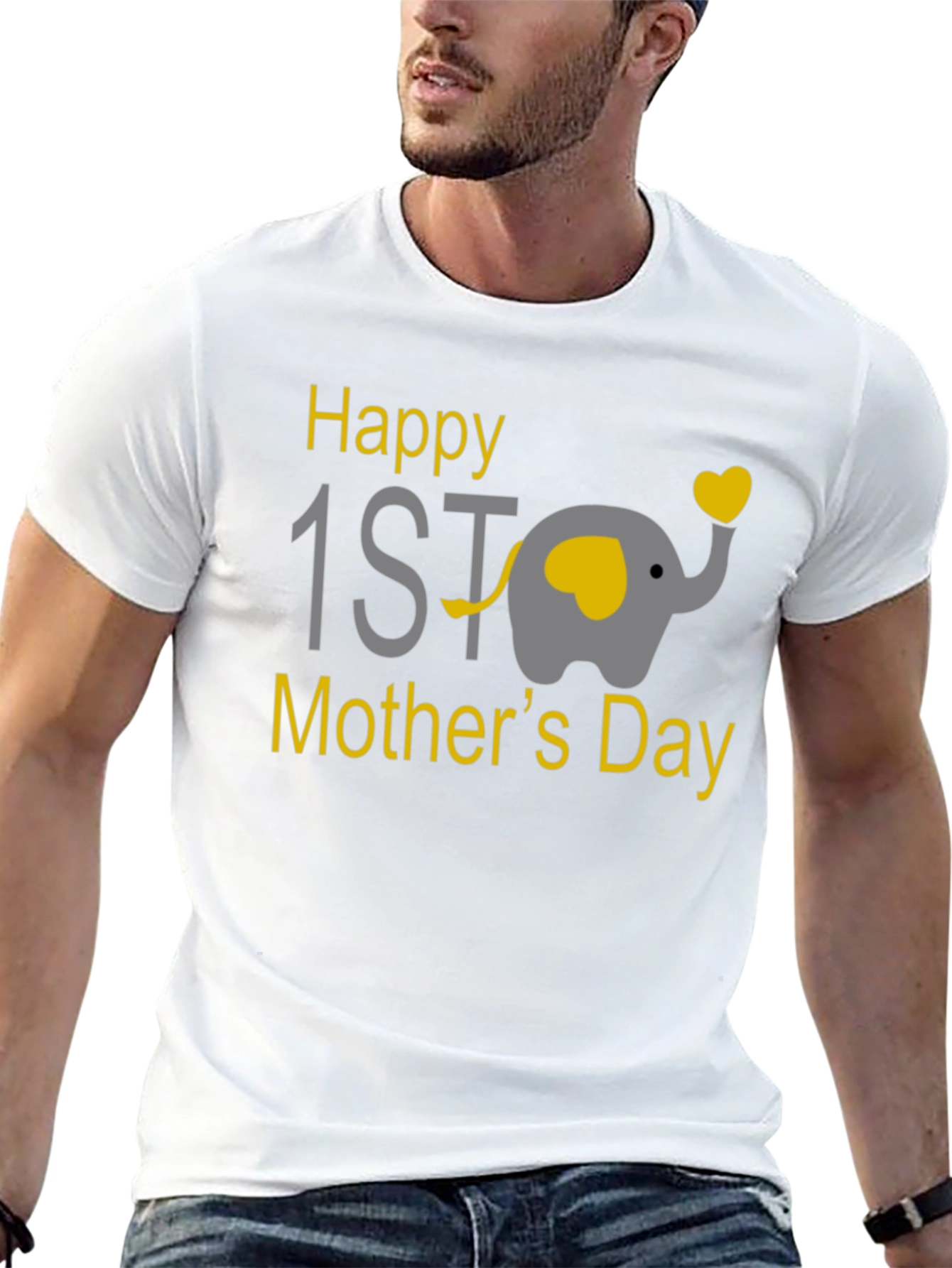 Happy 1st Mothers Day Elephant T-Shirt