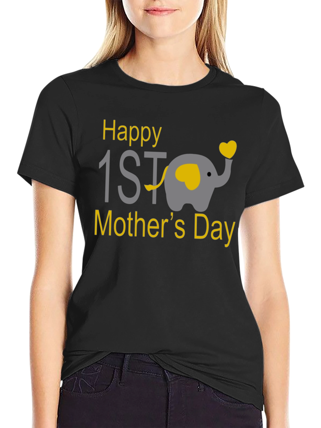 Happy 1st Mothers Day Elephant T-Shirt