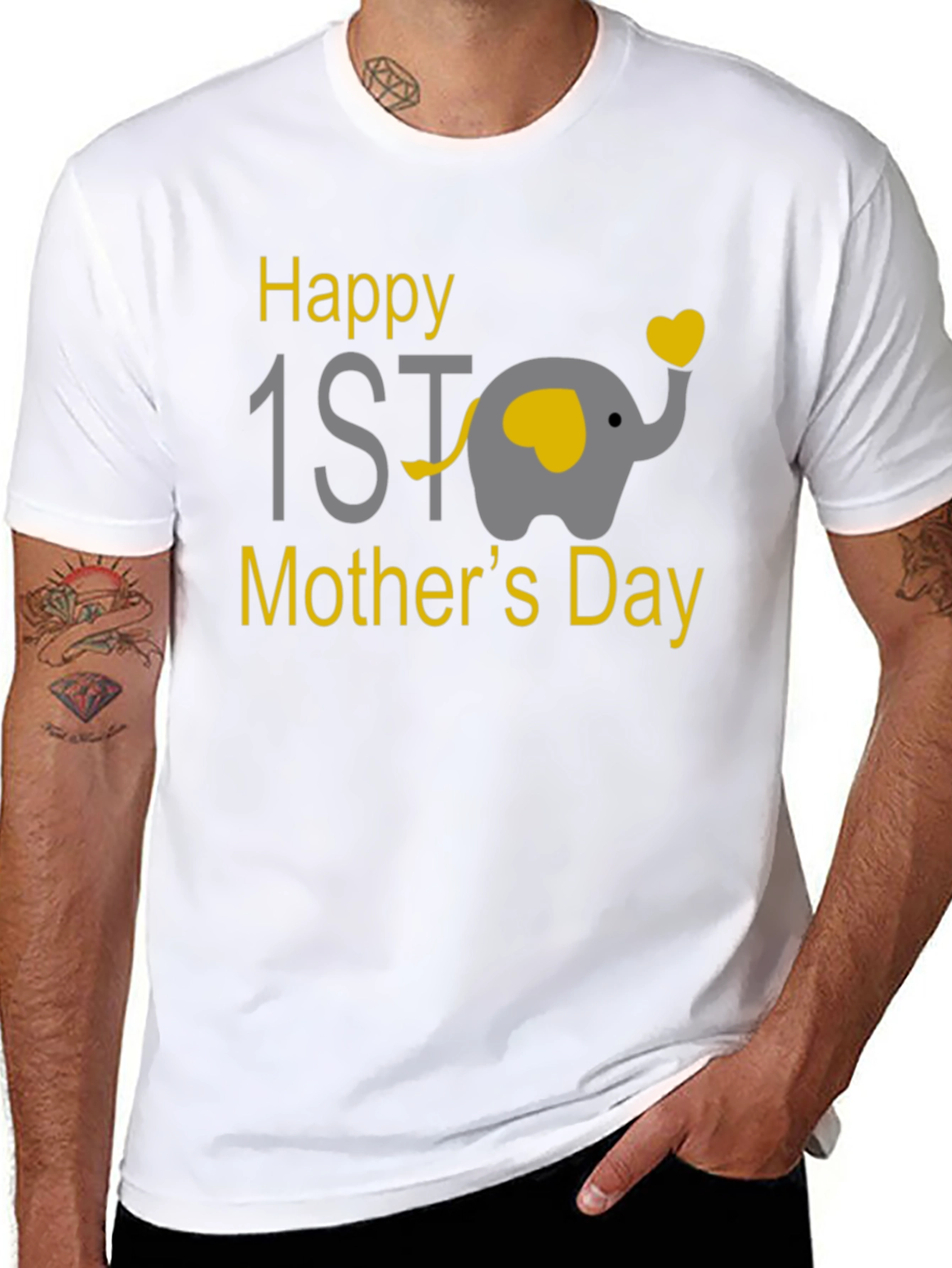 Happy 1st Mothers Day Elephant T-Shirt
