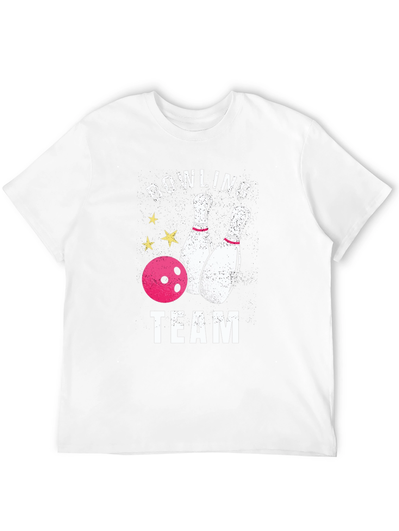Bowling Team Graphic T-Shirt - Black