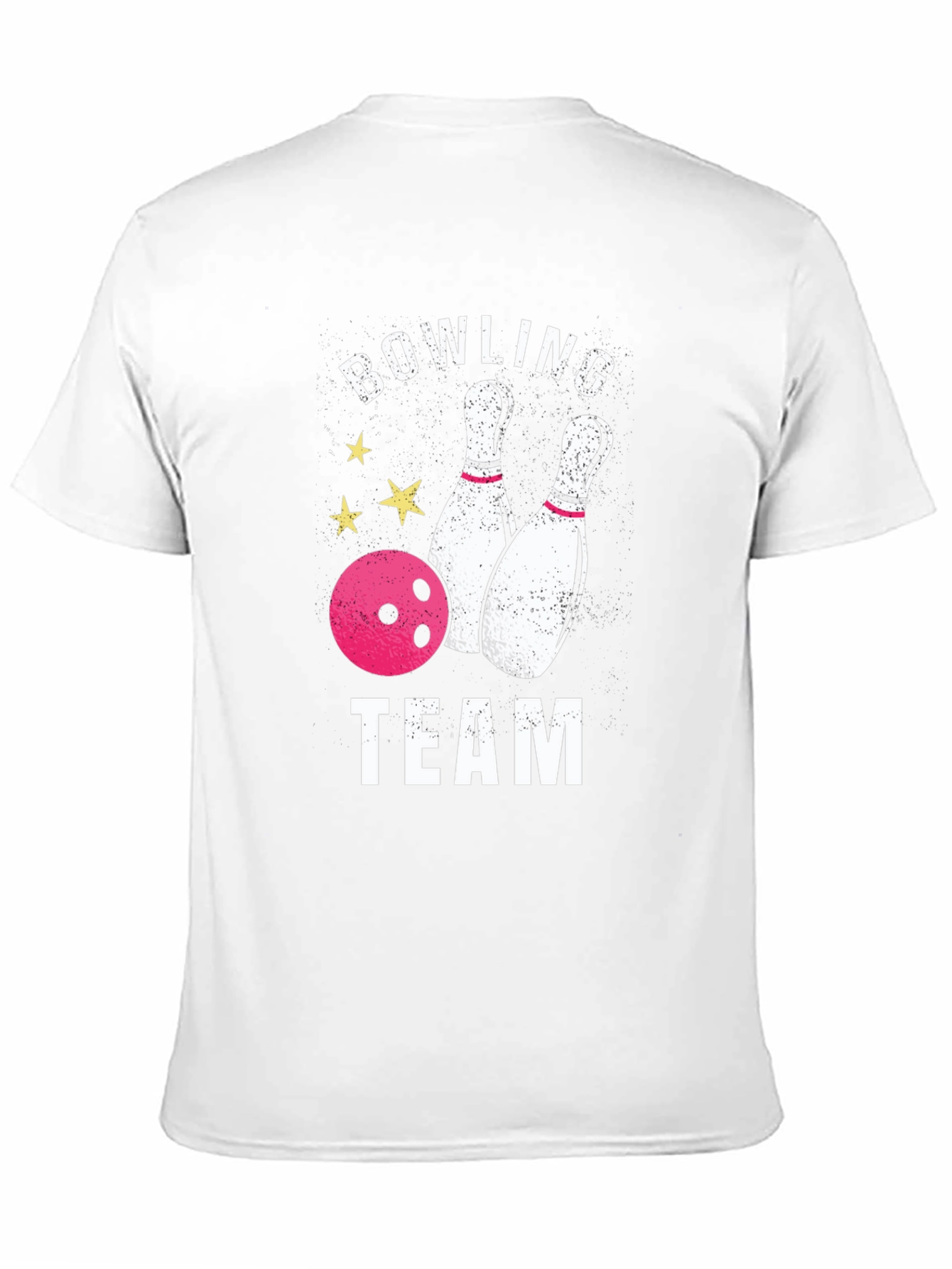 Bowling Team Graphic T-Shirt - Black
