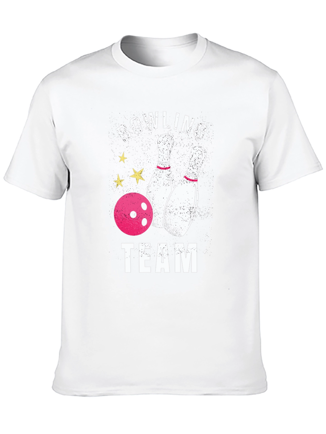 Bowling Team Graphic T-Shirt - Black
