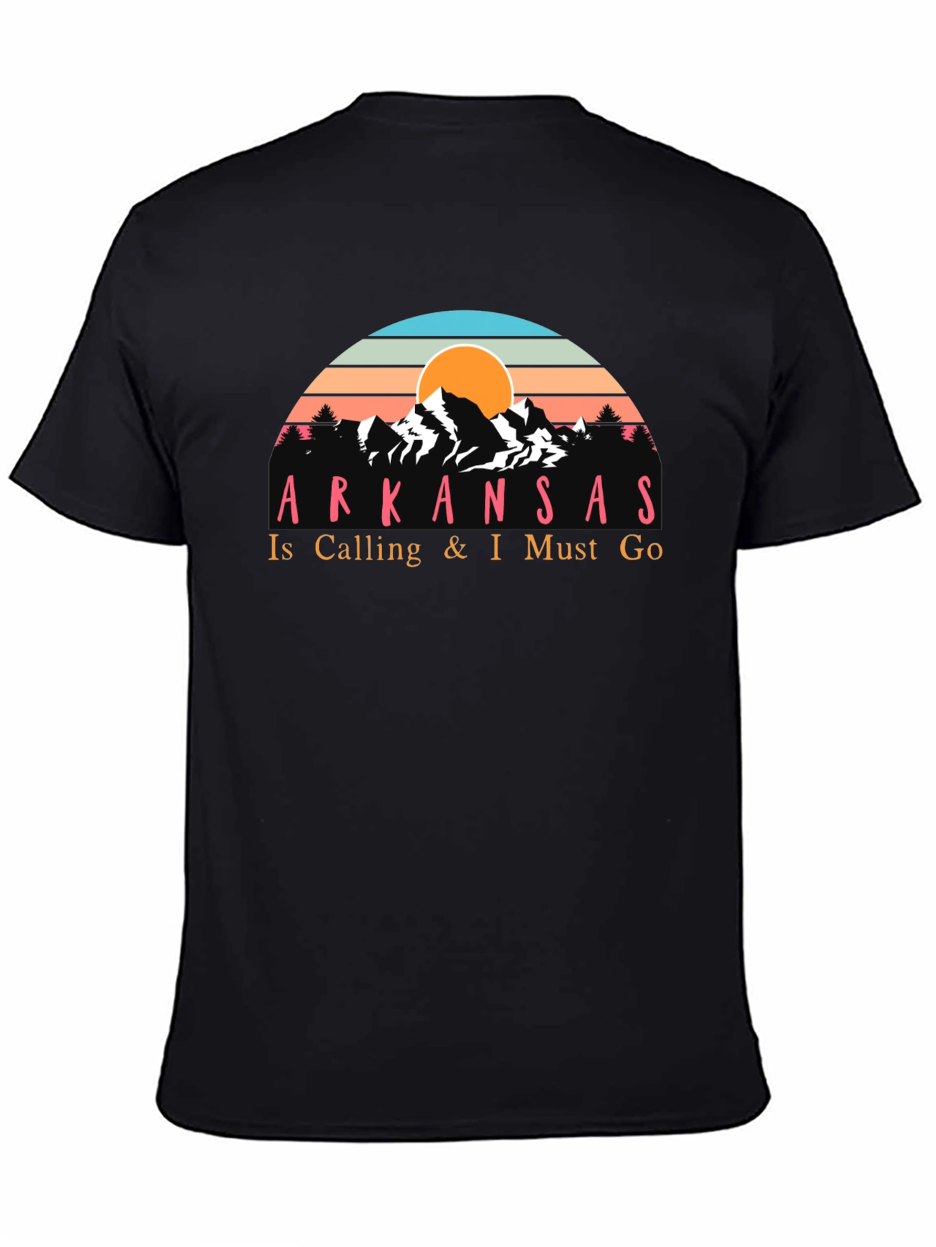 Arkansas Calling Mens Black T-Shirt