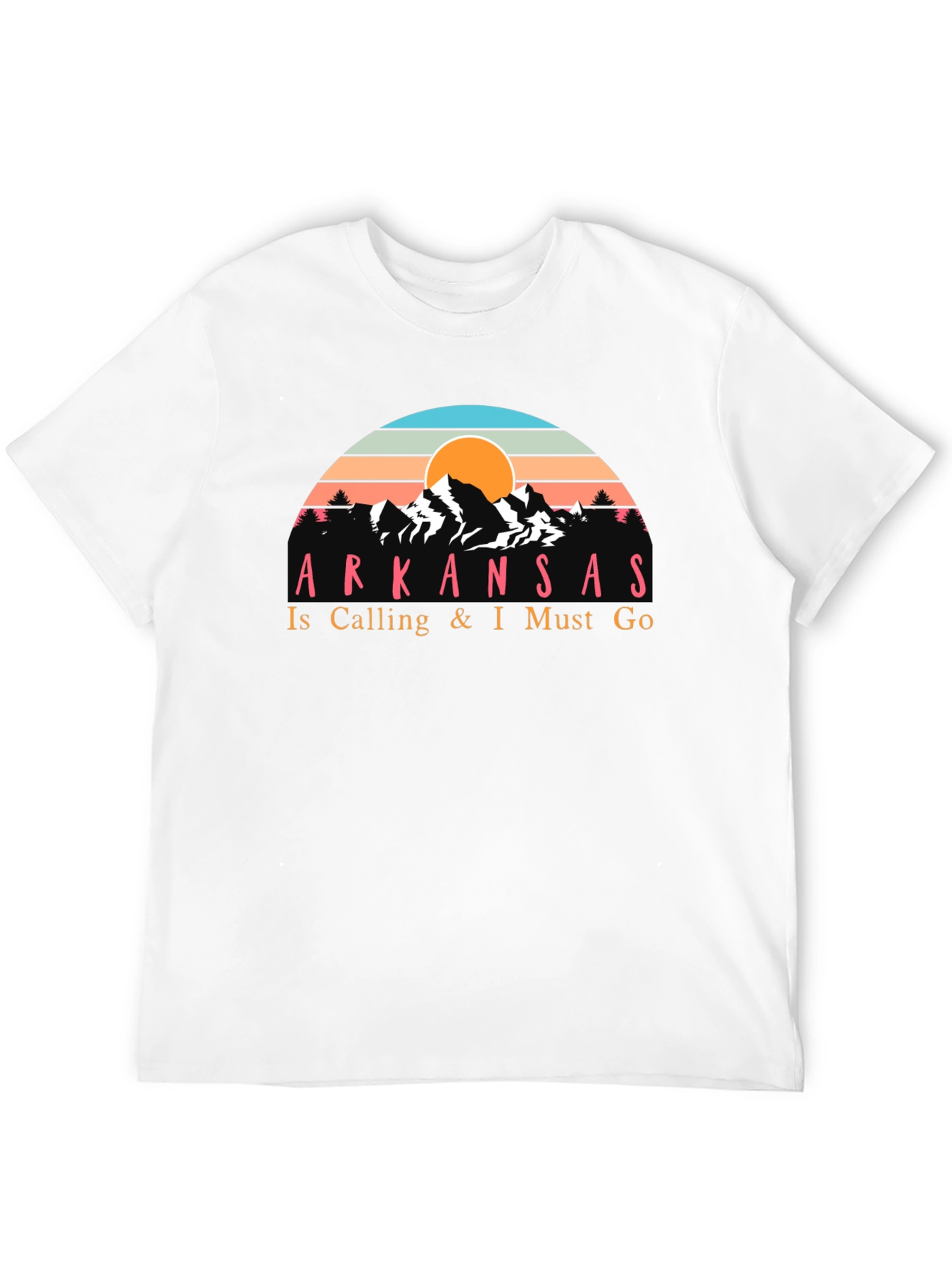 Arkansas Calling Mens Black T-Shirt