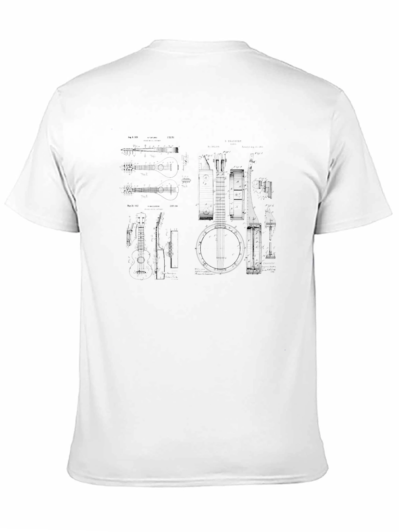 Banjo Blueprint Graphic T-Shirt