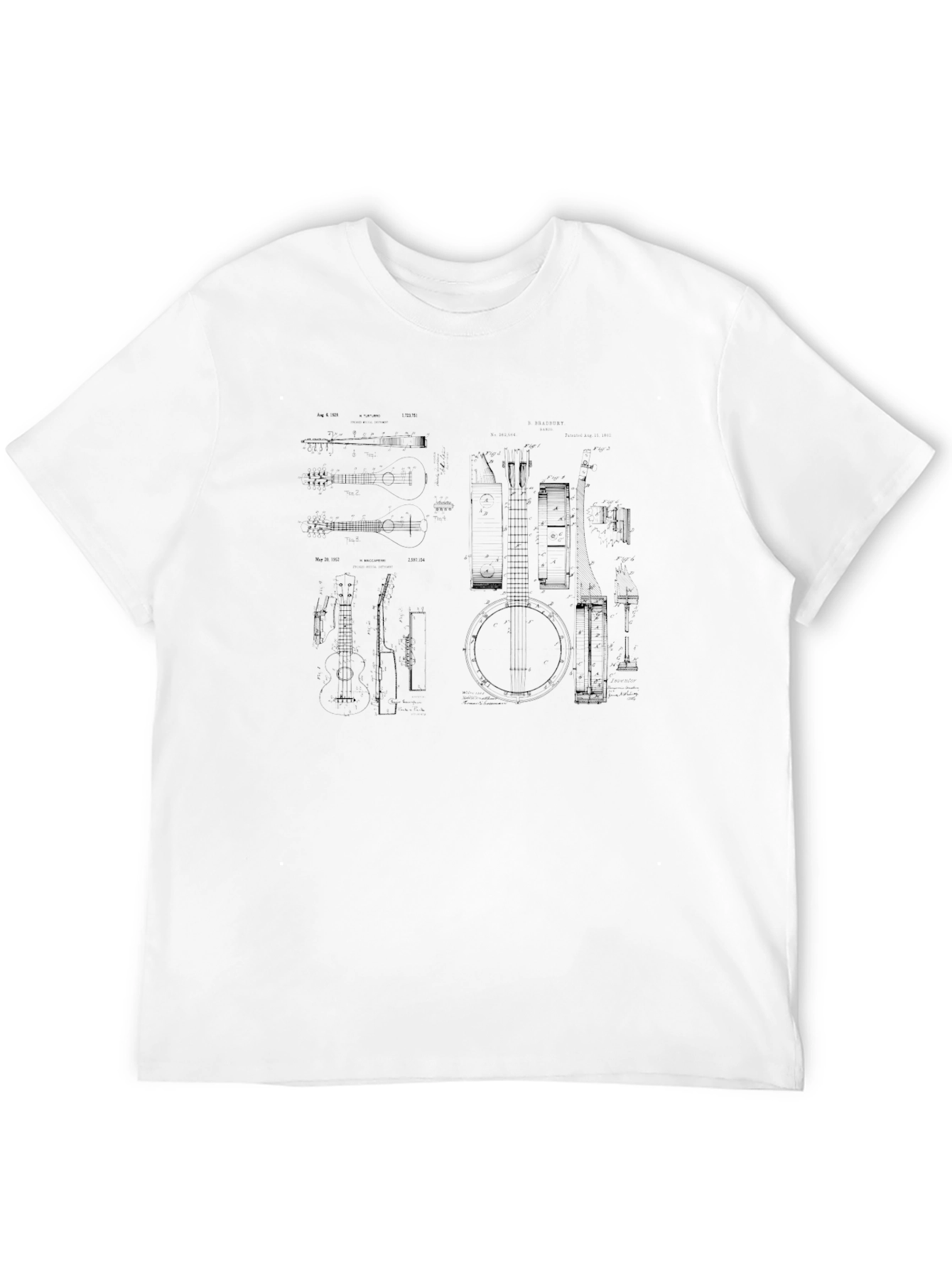 Banjo Blueprint Graphic T-Shirt