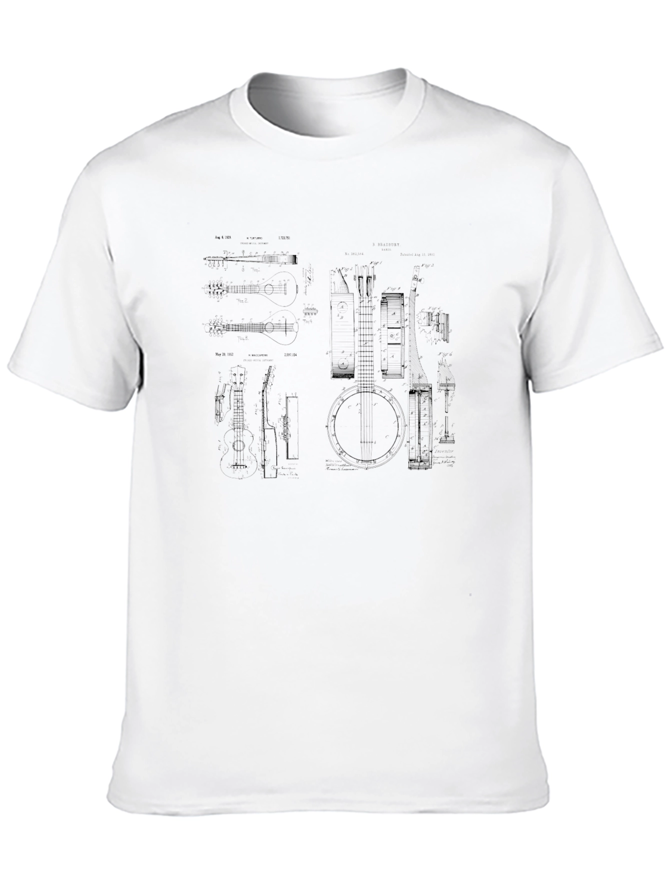 Banjo Blueprint Graphic T-Shirt