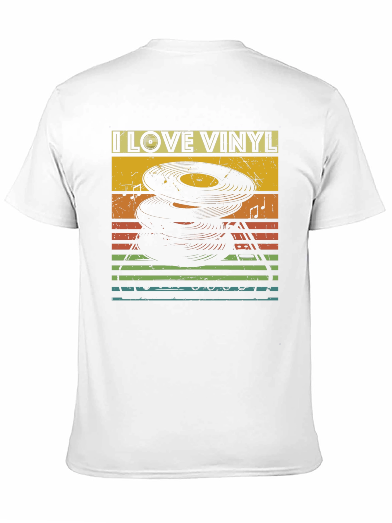I Love Vinyl Retro Graphic Tee