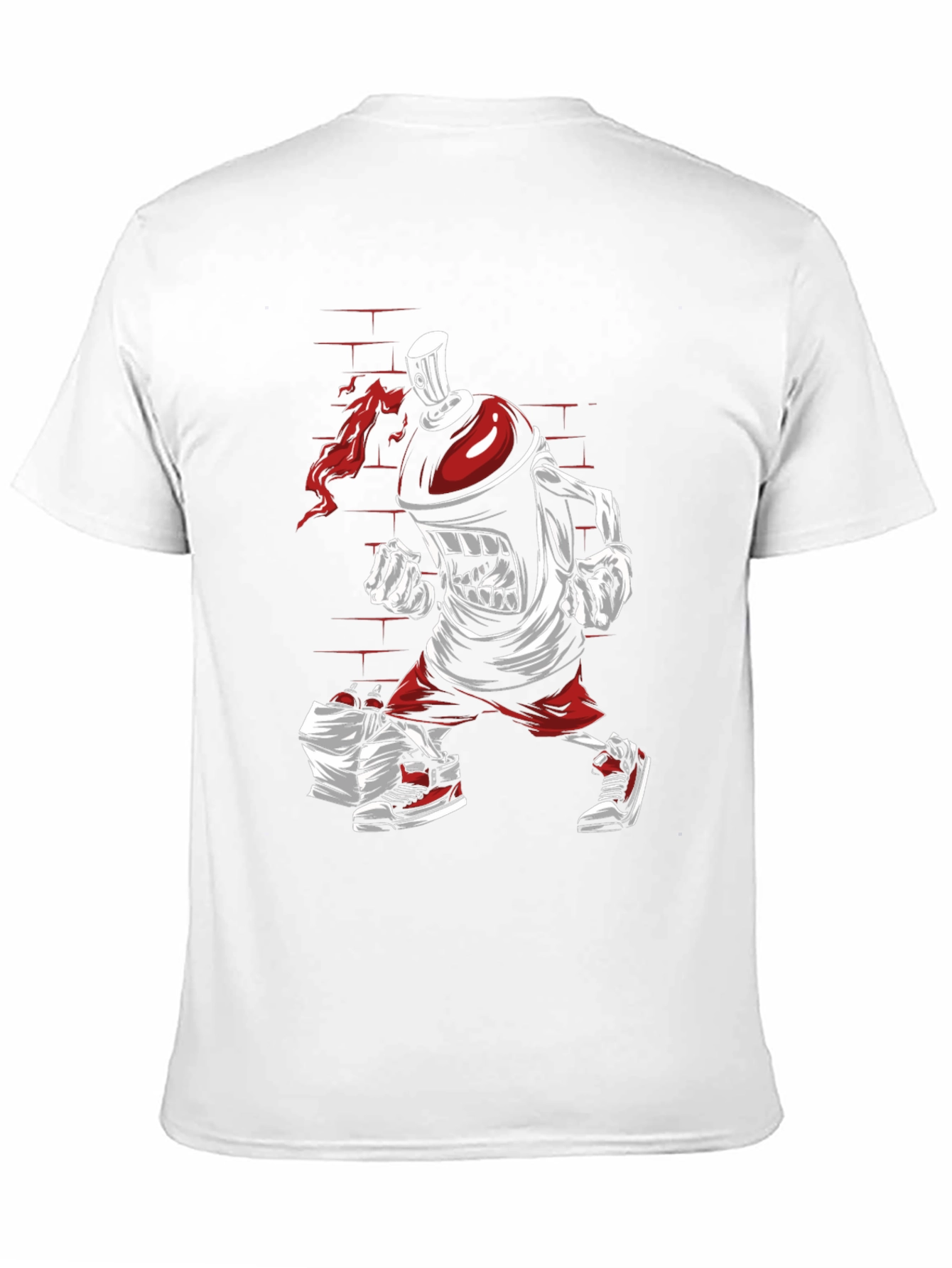 Graffiti Spray Can Cartoon Graphic T-Shirt