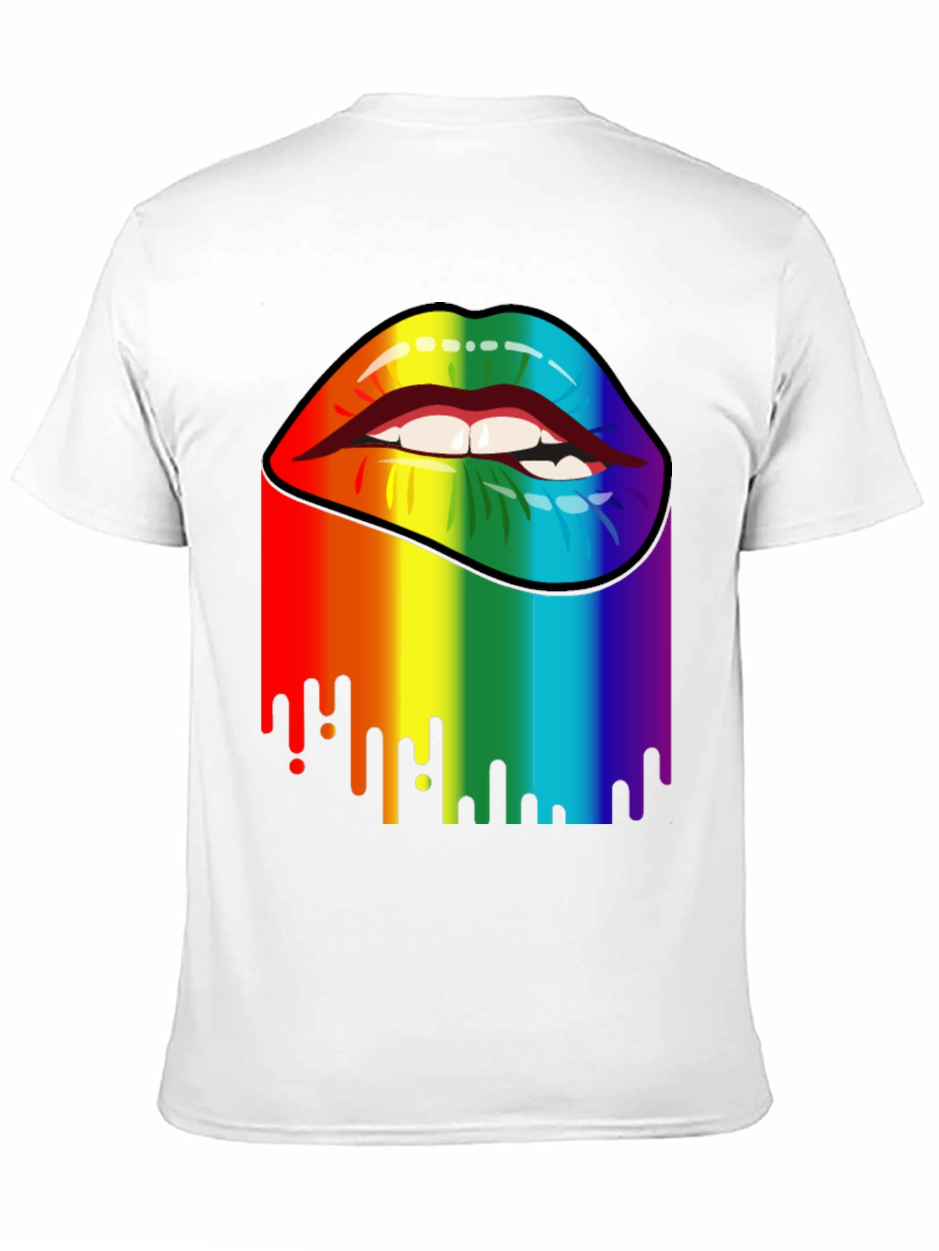 Rainbow Lips Graphic Tee - Pride Apparel