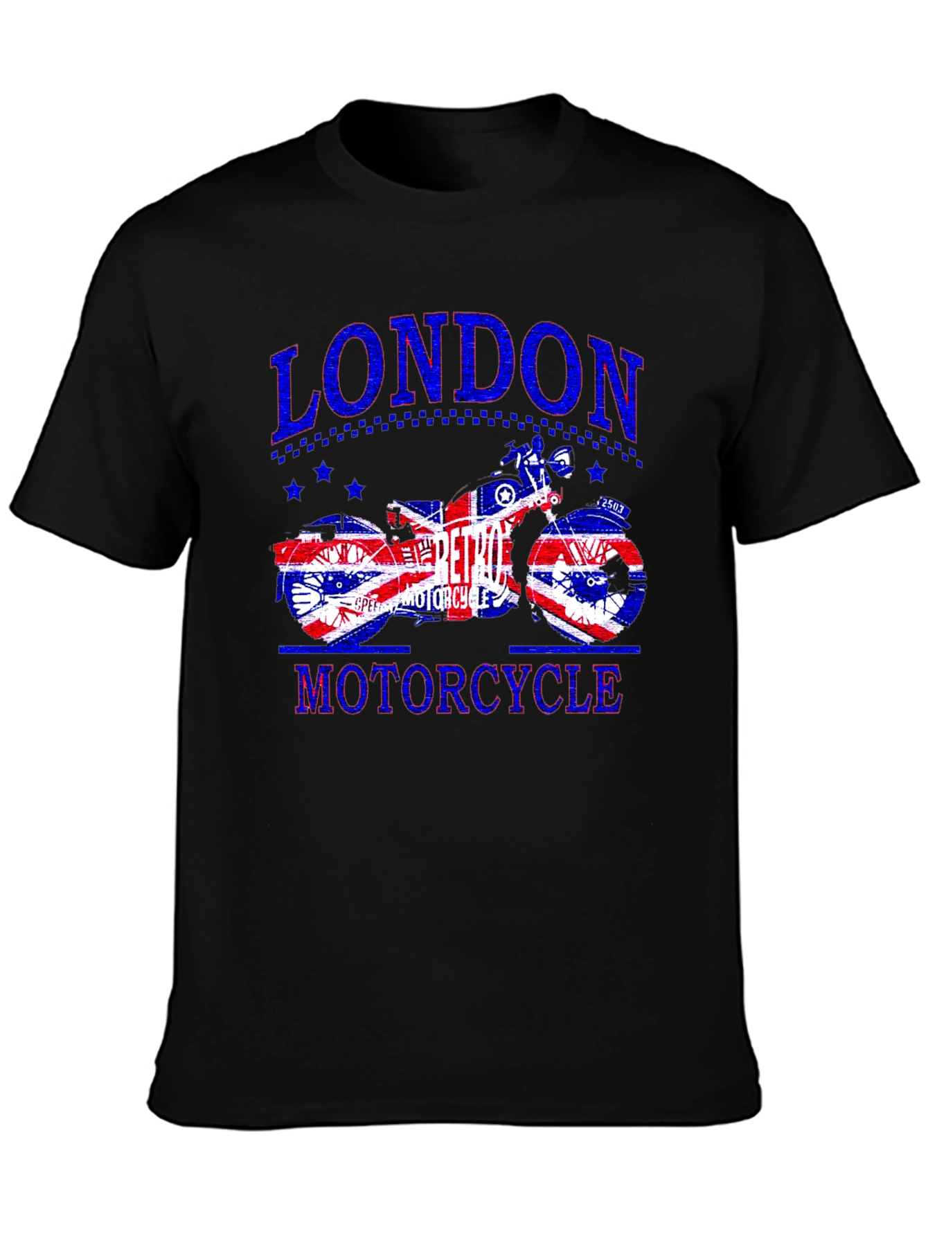 London Retro Motorcycle Graphic T-Shirt