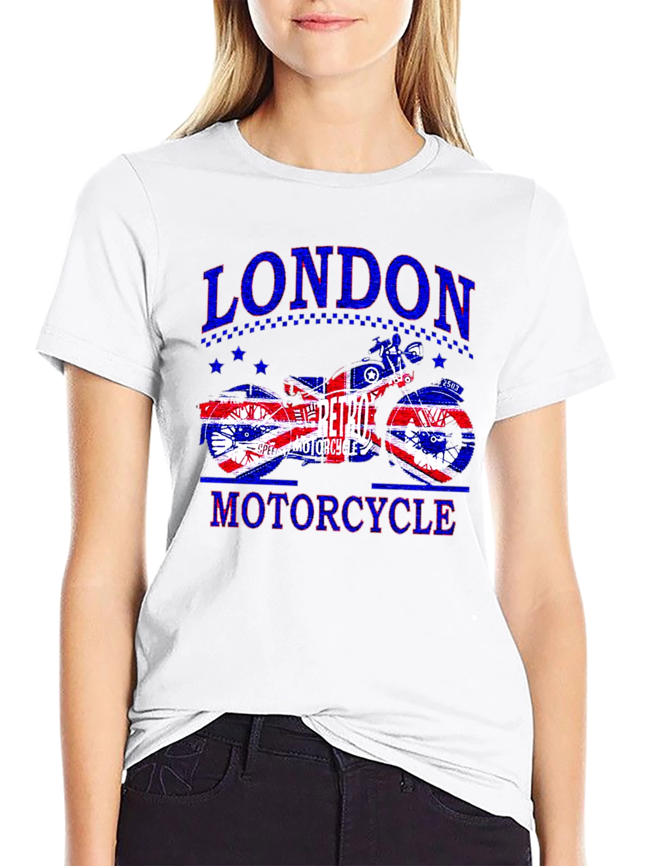 London Retro Motorcycle Graphic T-Shirt