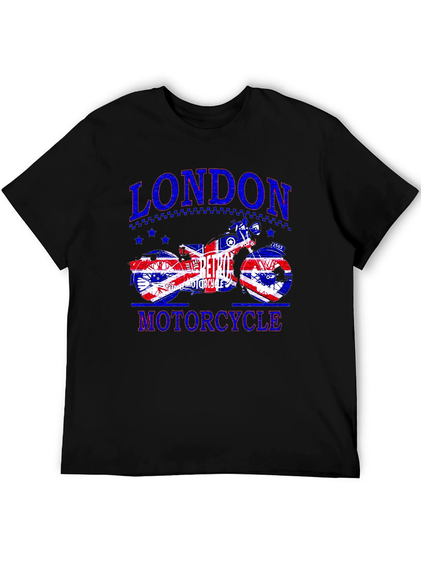 London Retro Motorcycle Graphic T-Shirt