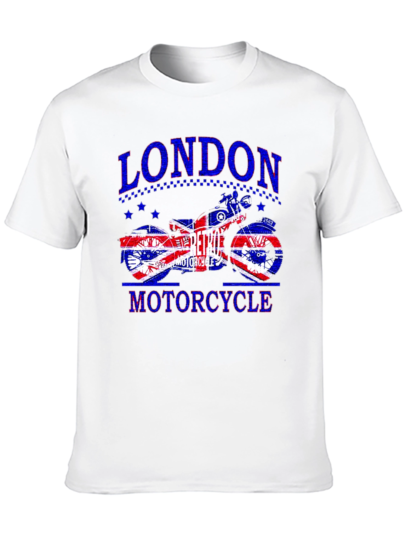 London Retro Motorcycle Graphic T-Shirt