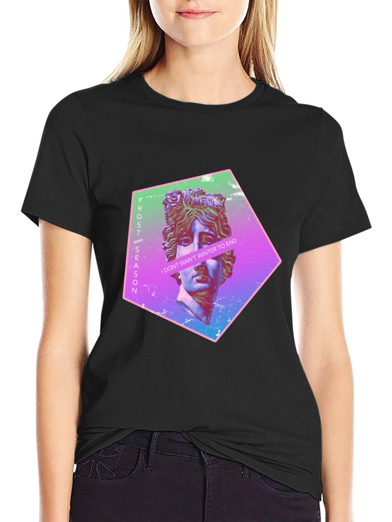 Frost Season Graphic Tee - Mens Black T-Shirt