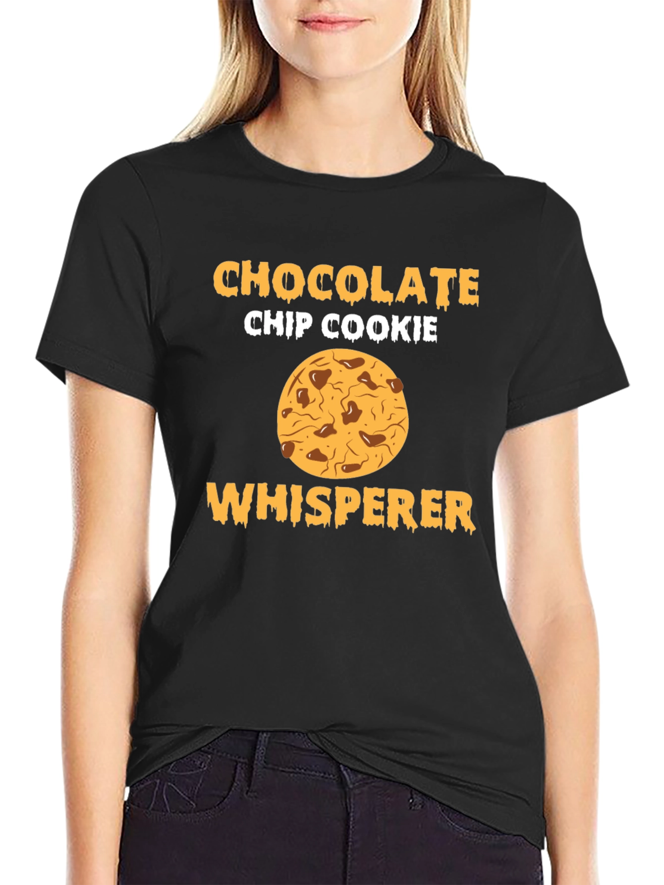 Chocolate Chip Cookie Whisperer Black T-Shirt