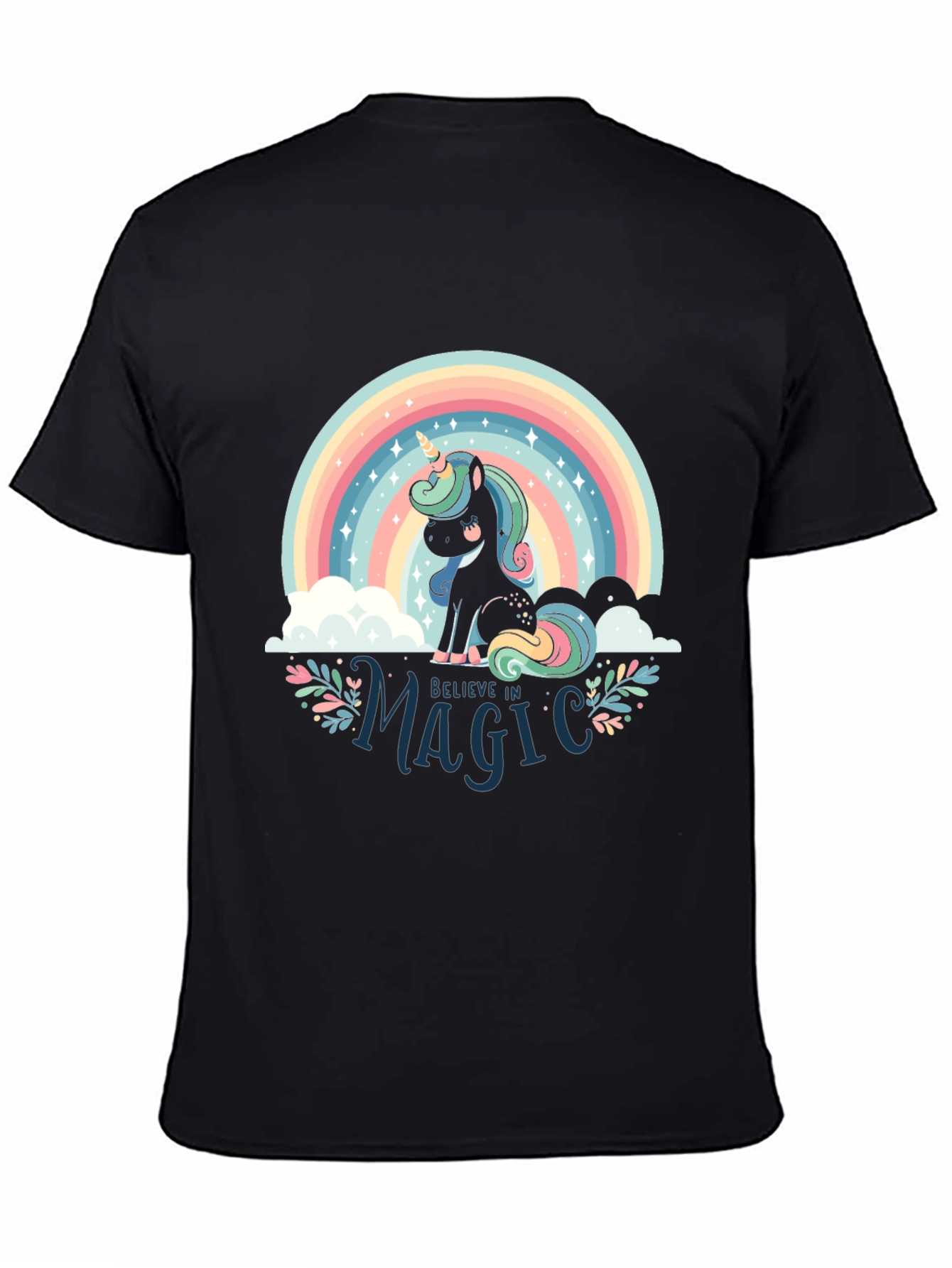 Believe in Magic Unicorn Rainbow T-Shirt