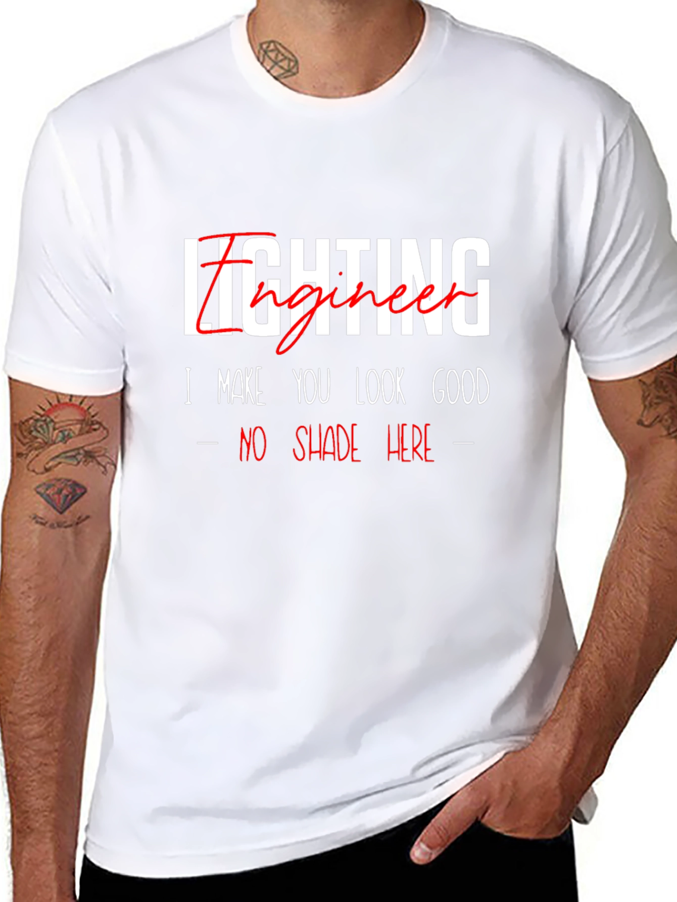 Lighting Engineer Funny Graphic T-Shirt