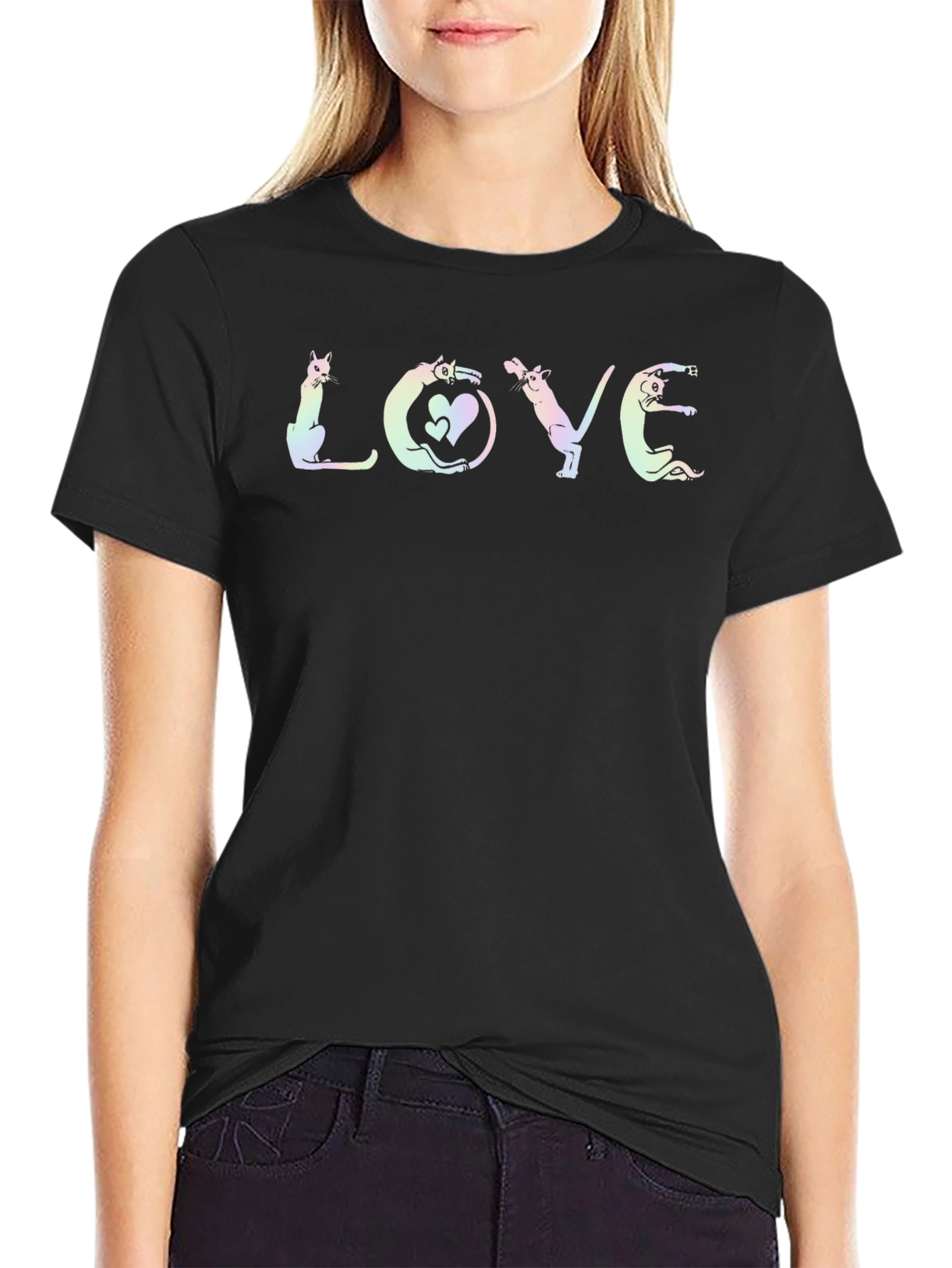Cat Love T-Shirt - Cute Graphic Tee