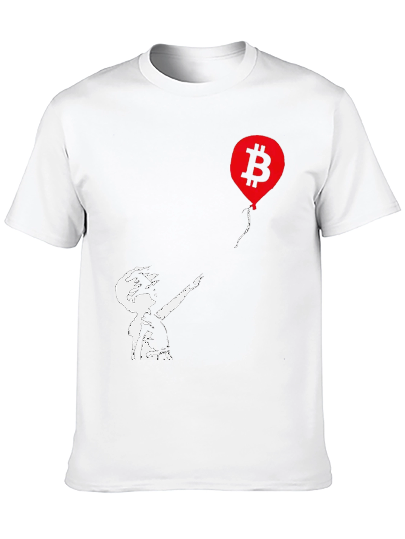 Bitcoin Balloon Graphic Tee - Black