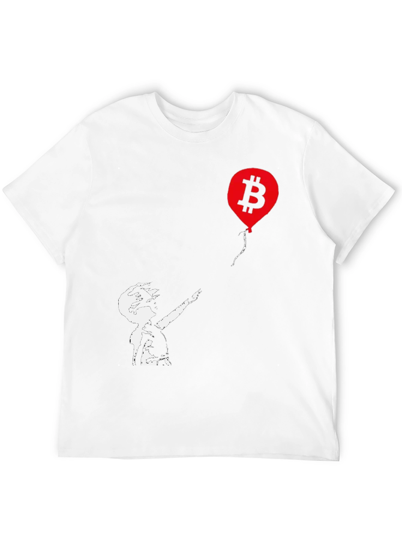 Bitcoin Balloon Graphic Tee - Black