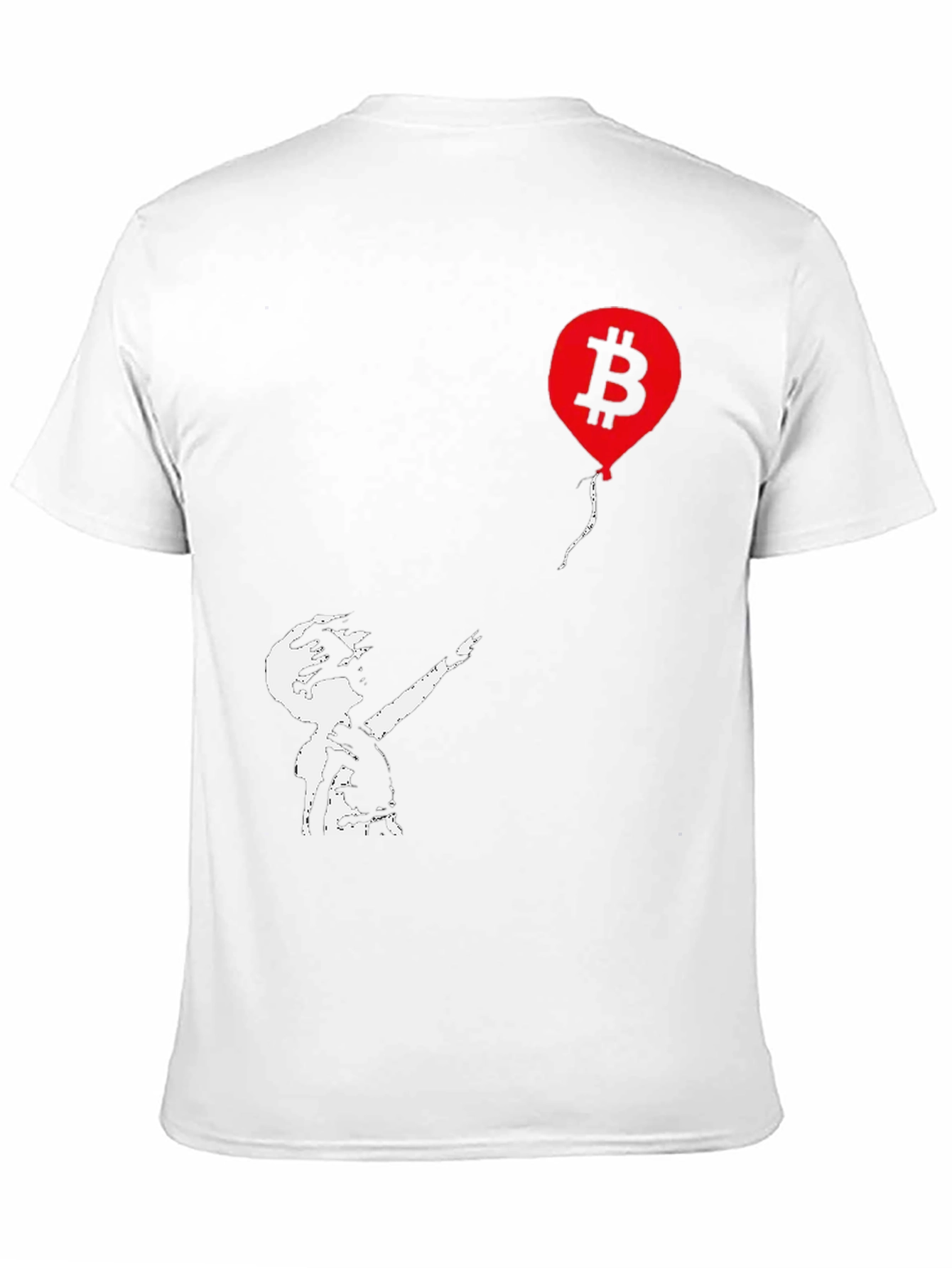Bitcoin Balloon Graphic Tee - Black