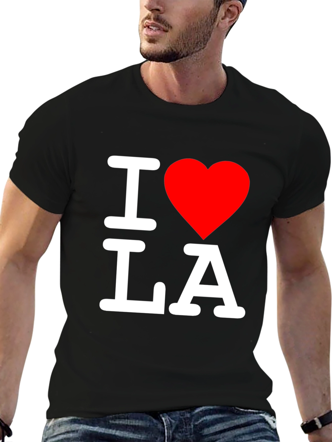 I Heart LA Black T-Shirt