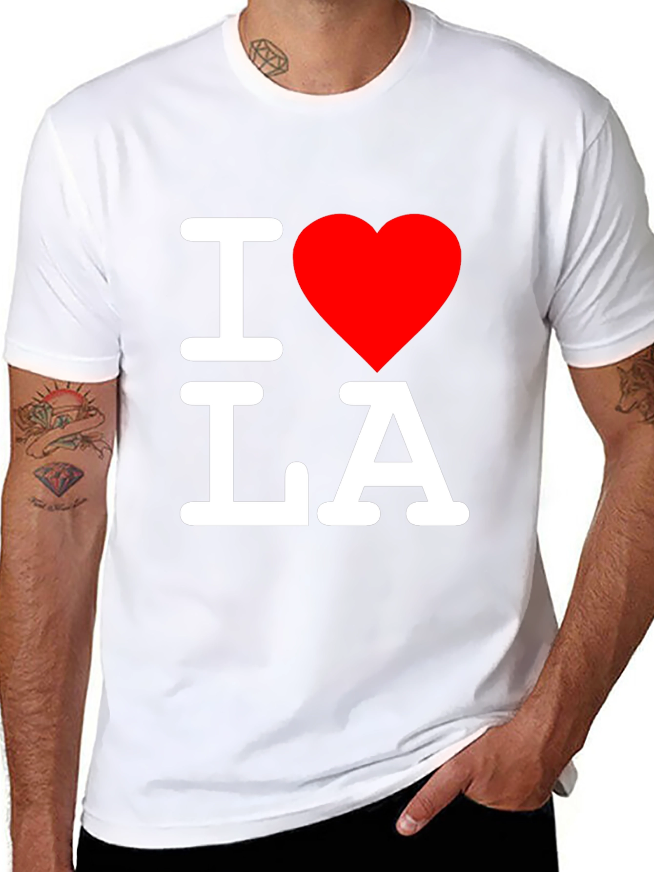 I Heart LA Black T-Shirt