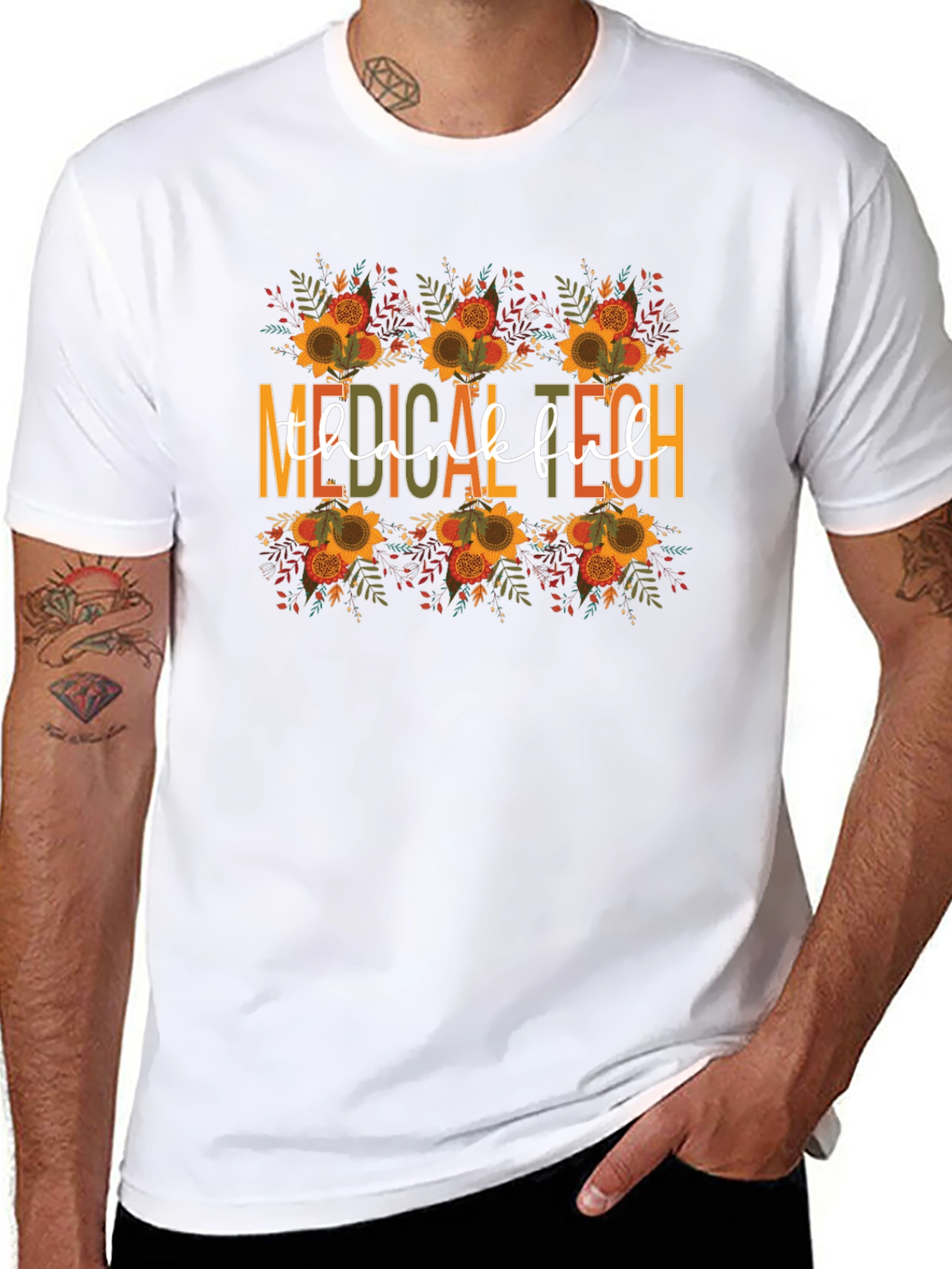 Medical Tech Thankful Fall T-Shirt