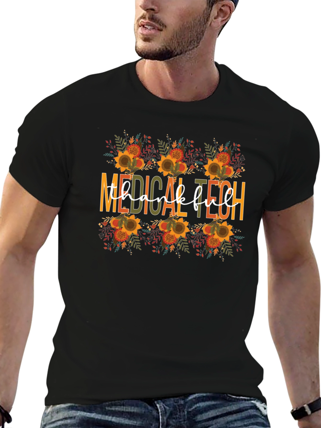 Medical Tech Thankful Fall T-Shirt
