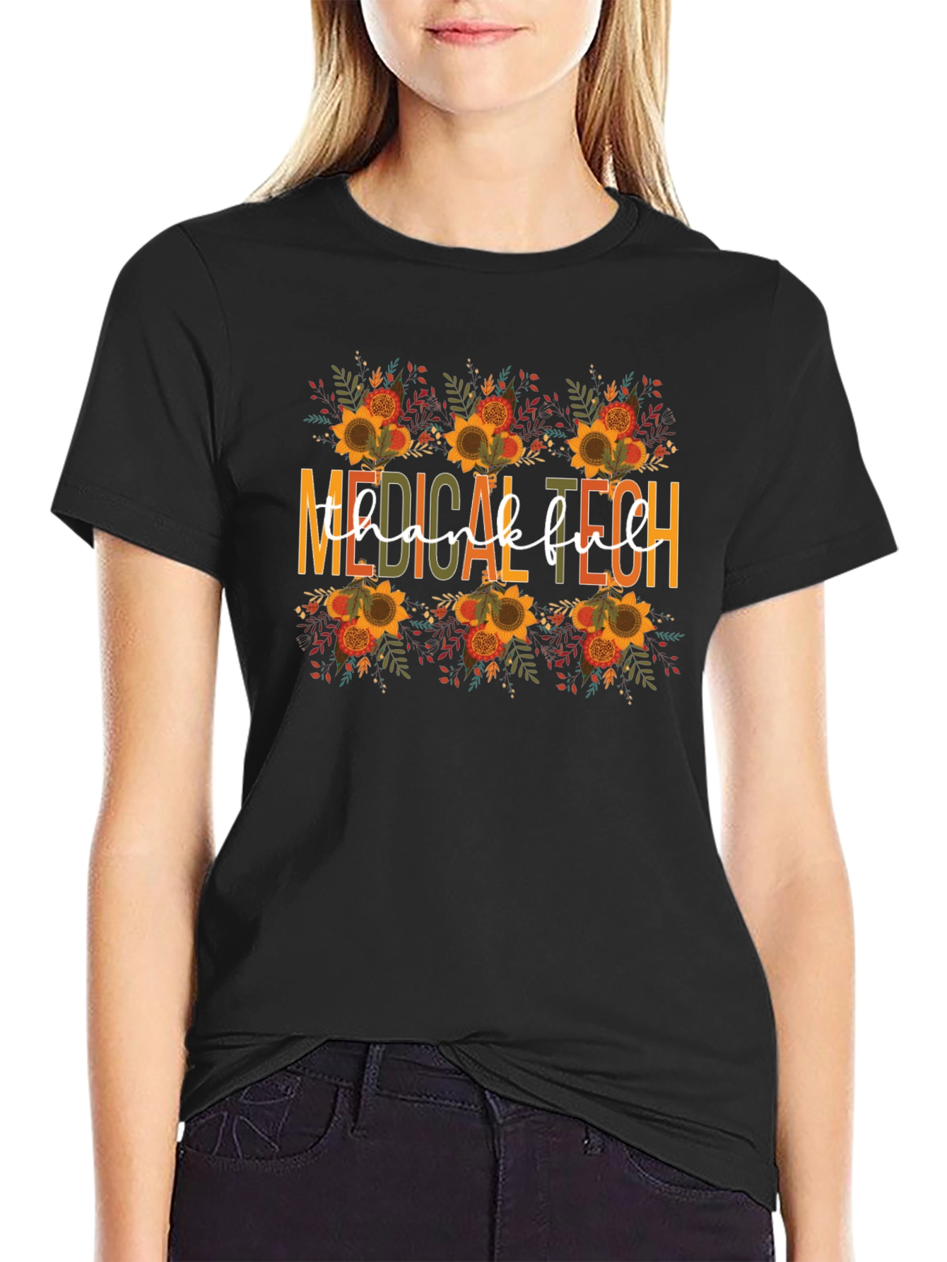 Medical Tech Thankful Fall T-Shirt