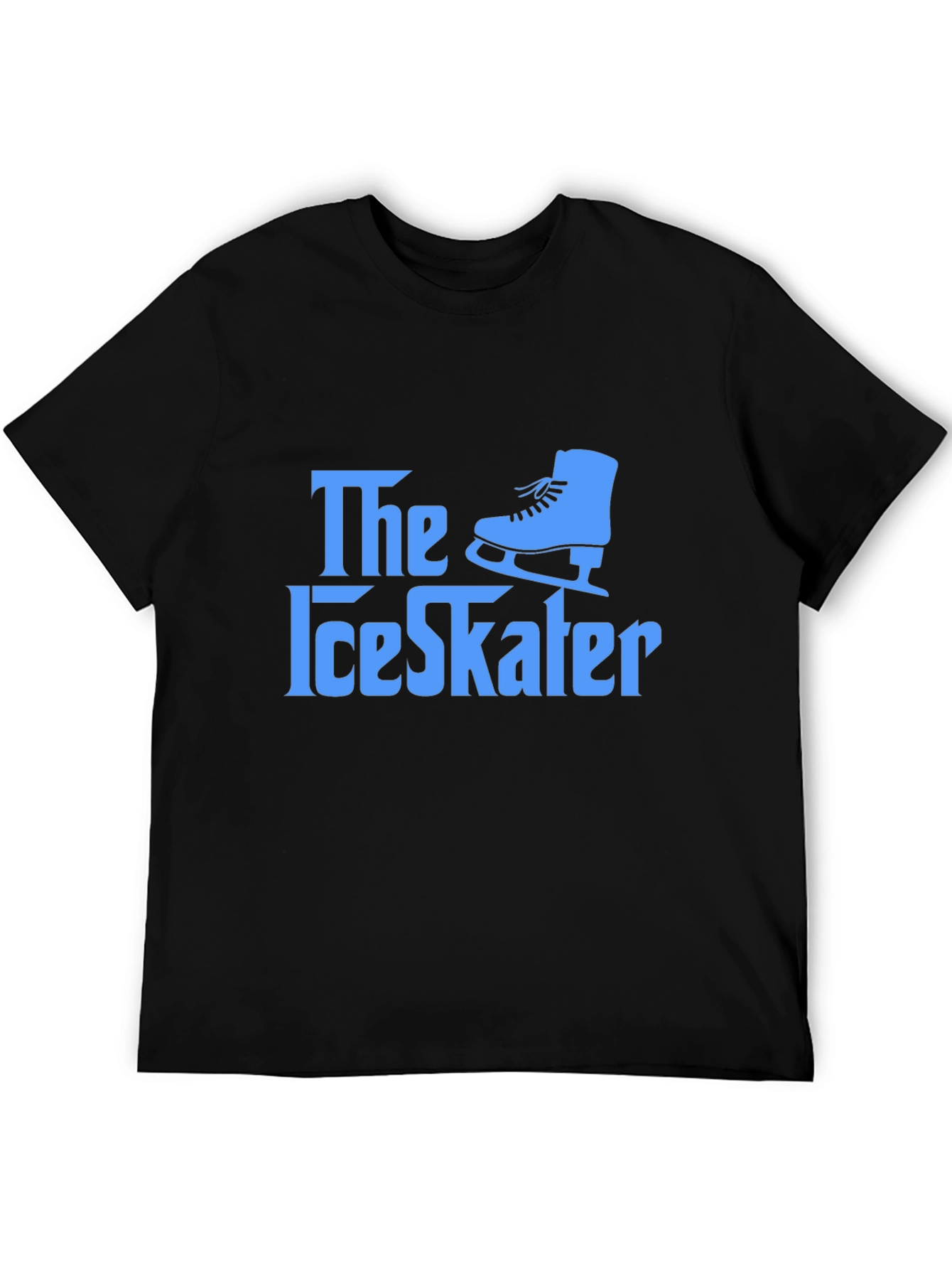 The Ice Skater Graphic Tee - Black Cotton T-Shirt