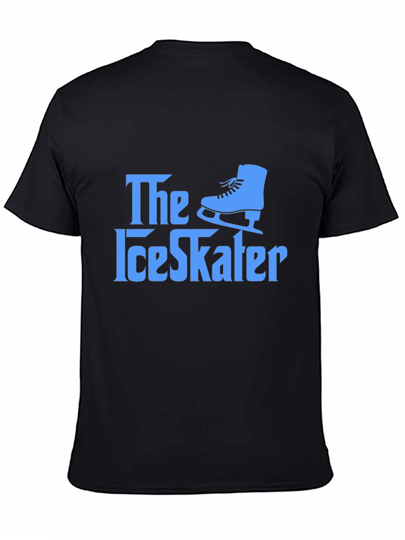 The Ice Skater Graphic Tee - Black Cotton T-Shirt