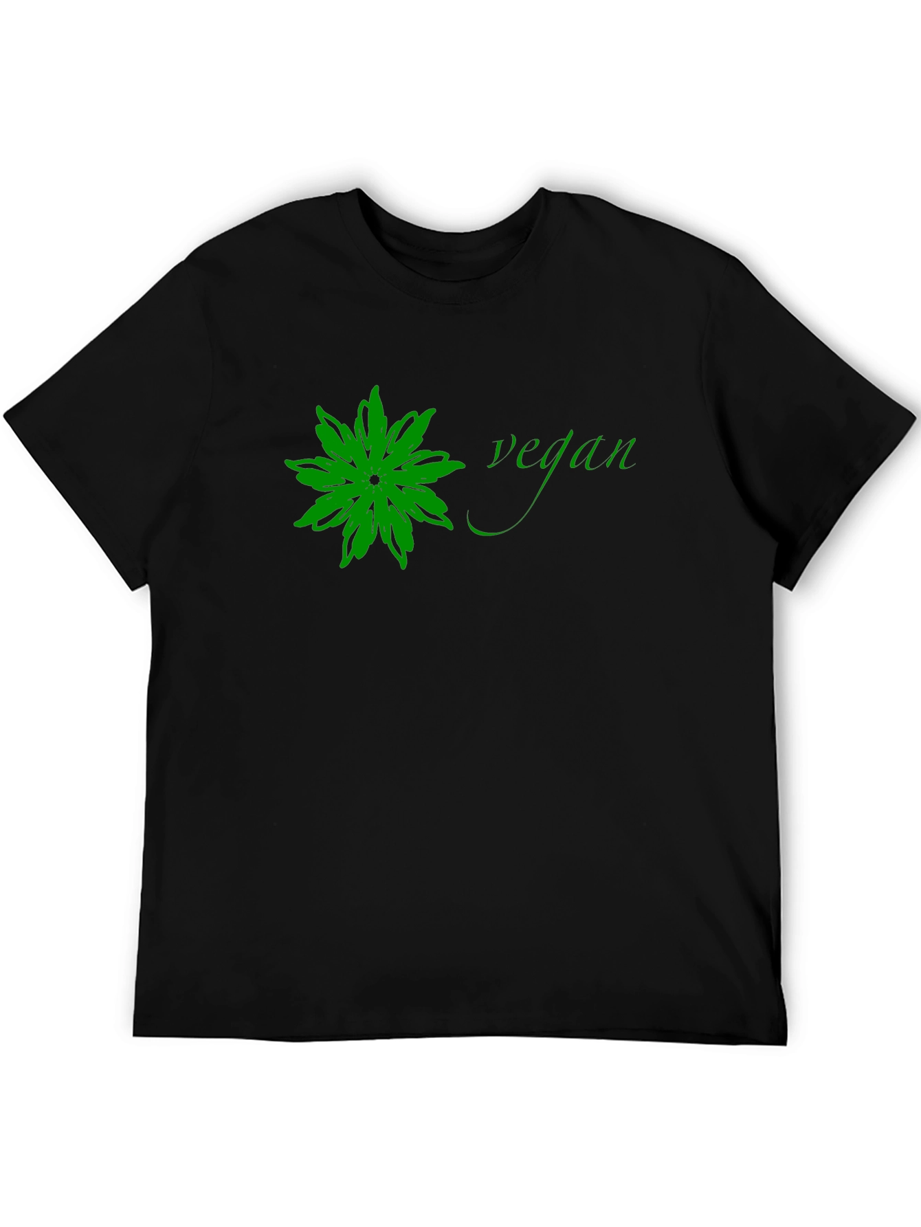 Vegan Flower Graphic T-Shirt