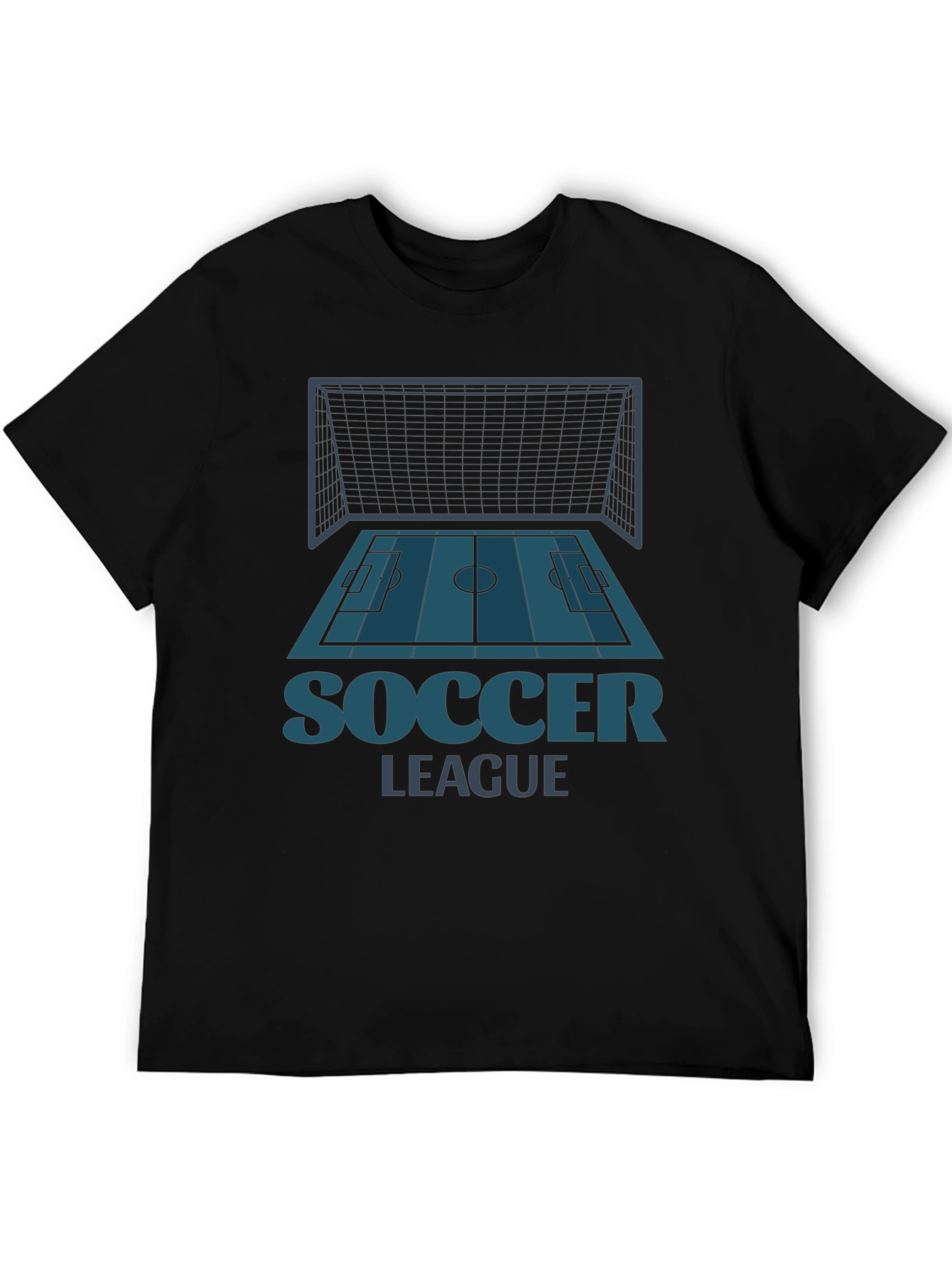 Soccer League Graphic Tee - Black