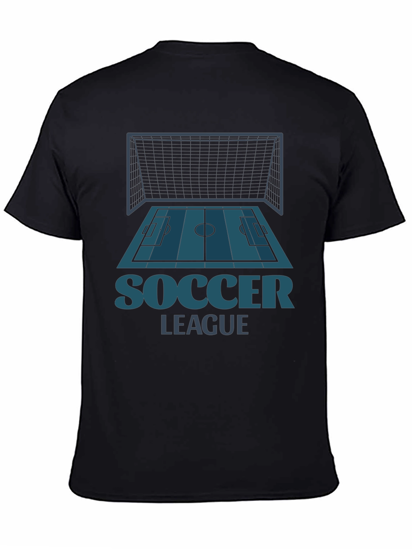 Soccer League Graphic Tee - Black