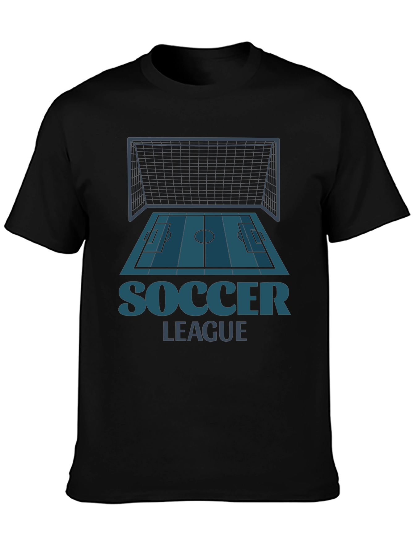 Soccer League Graphic Tee - Black