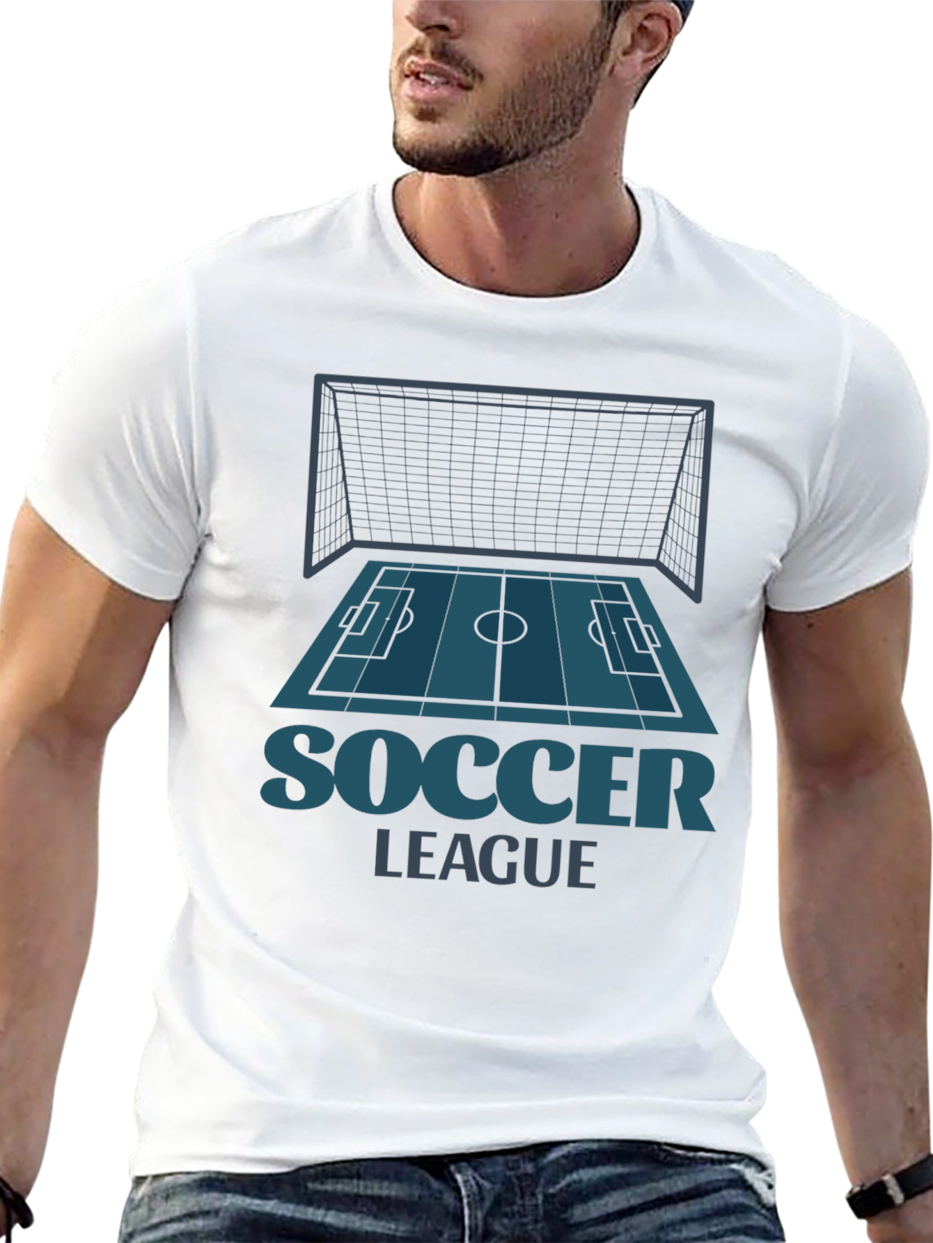 Soccer League Graphic Tee - Black