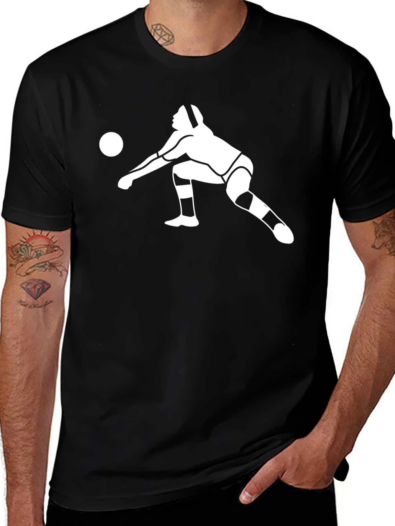 Volleyball Player Graphic Tee