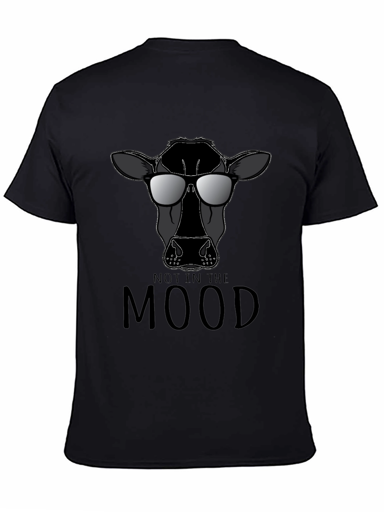Not In The Mood Cow Graphic T-Shirt