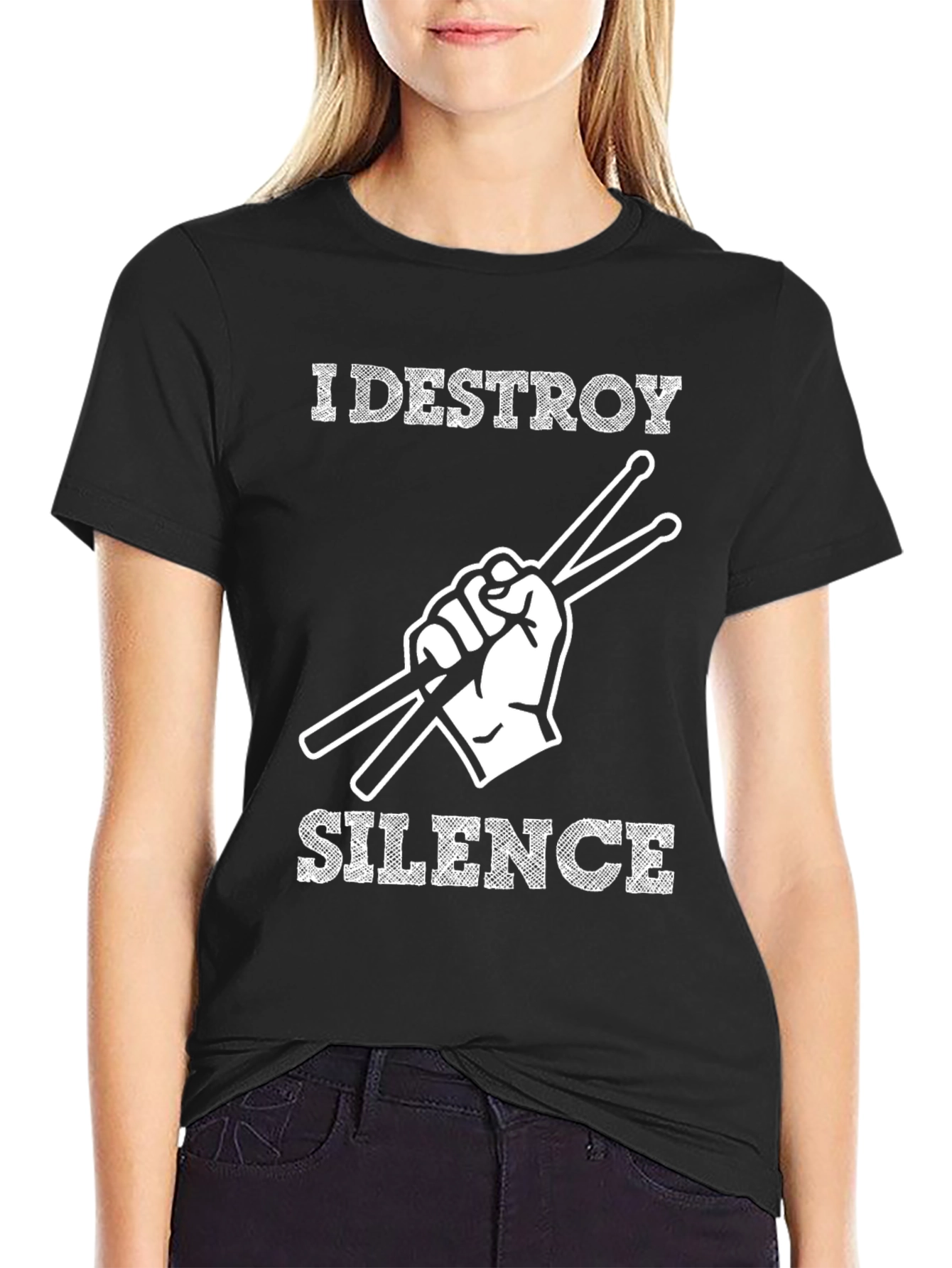 I Destroy Silence Drummer T-Shirt
