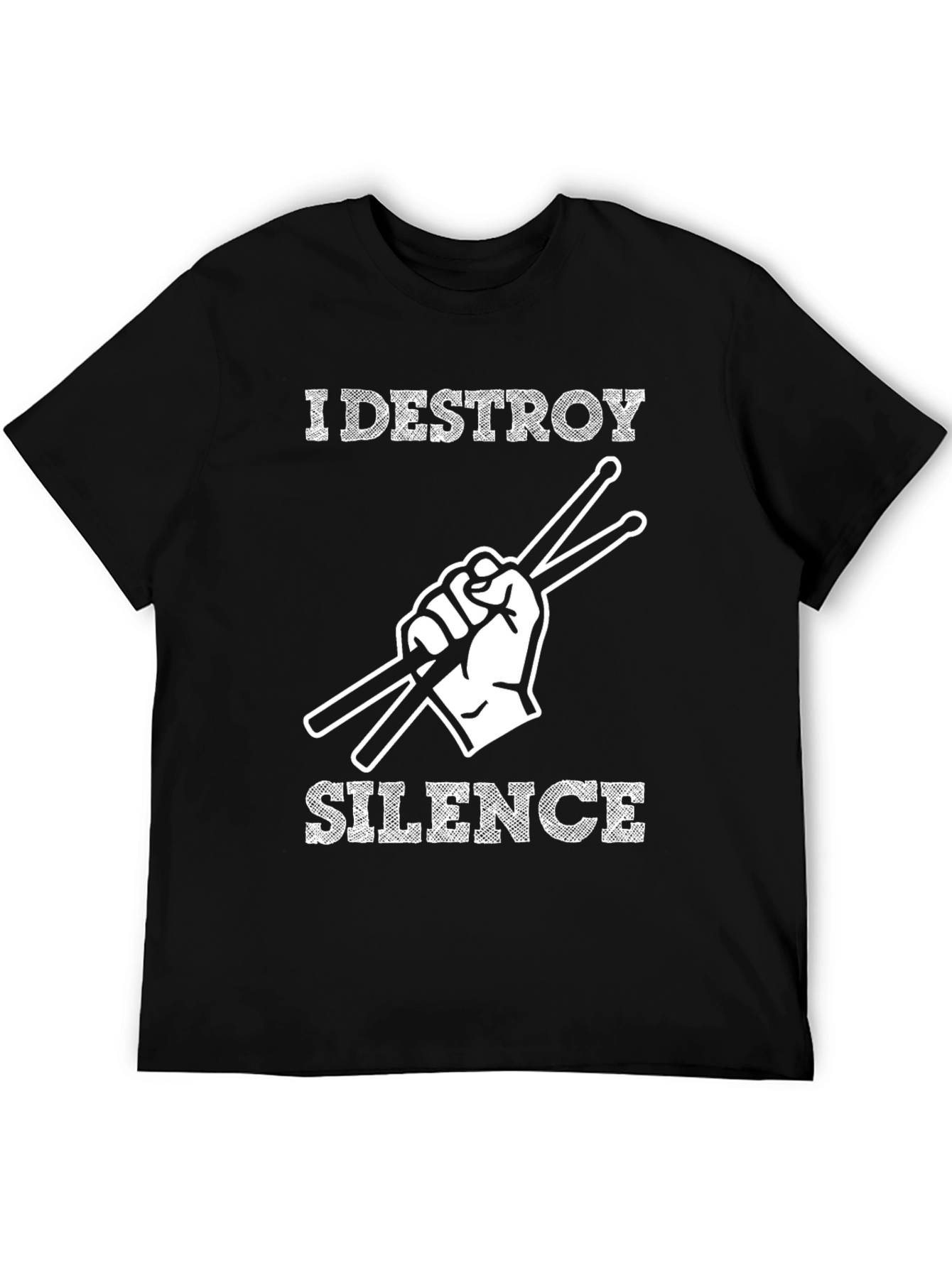 I Destroy Silence Drummer T-Shirt