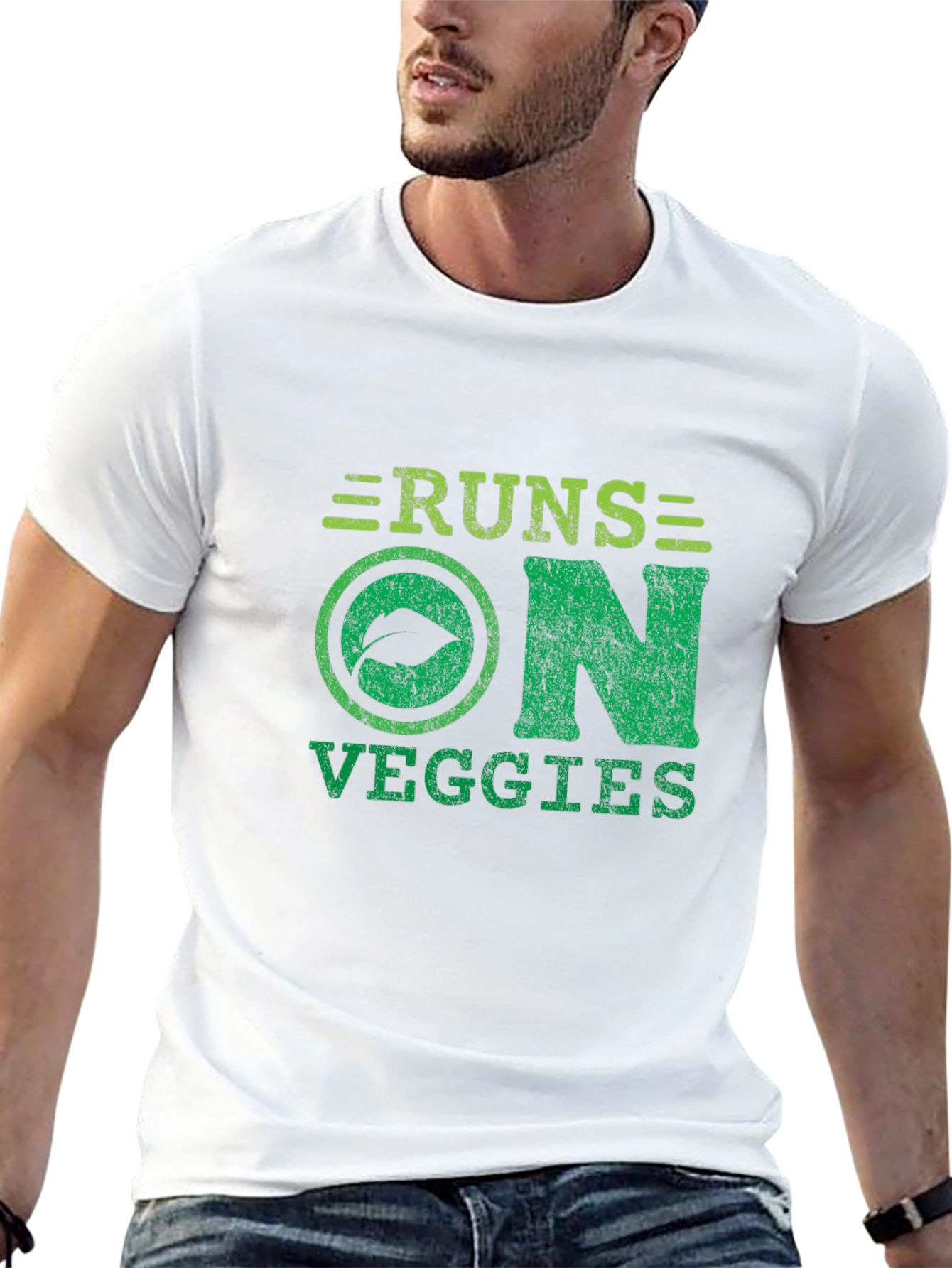 Runs On Veggies T-Shirt - Vegan Apparel