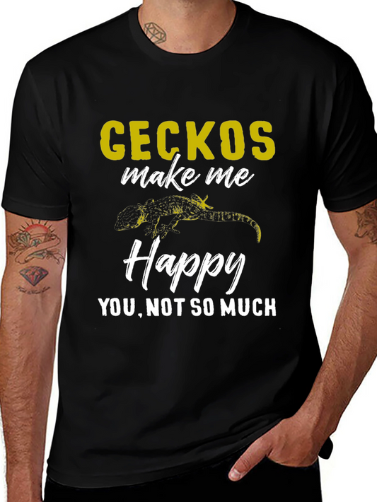 Gecko Lover Graphic Tee - Happy Unisex