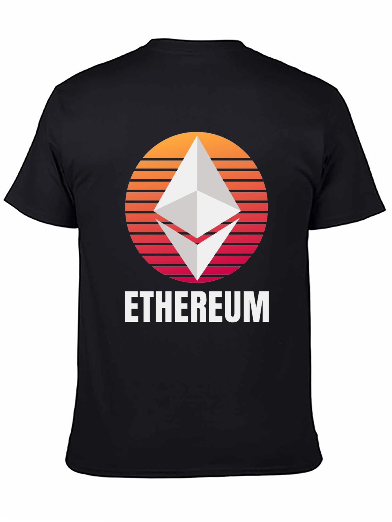 Ethereum Sunset Graphic T-Shirt Crypto Fan Tee